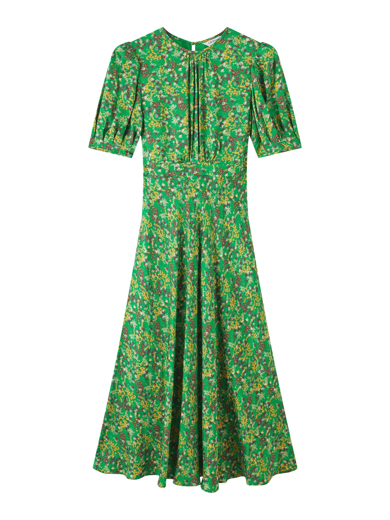 Jem And Yellow Floral Print Midi Dress