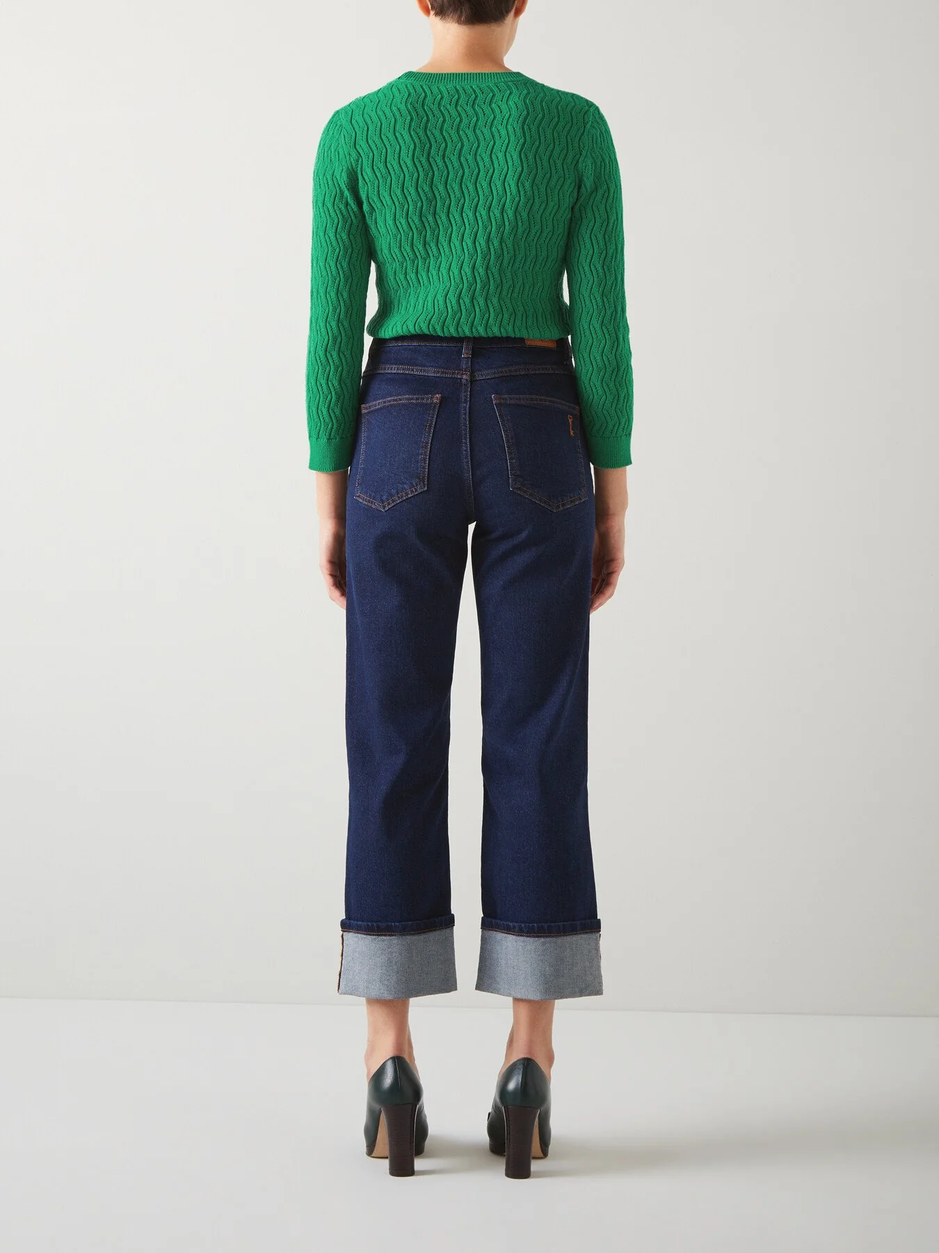 Keaton Cotton Open-Weave Jumper - Image 3