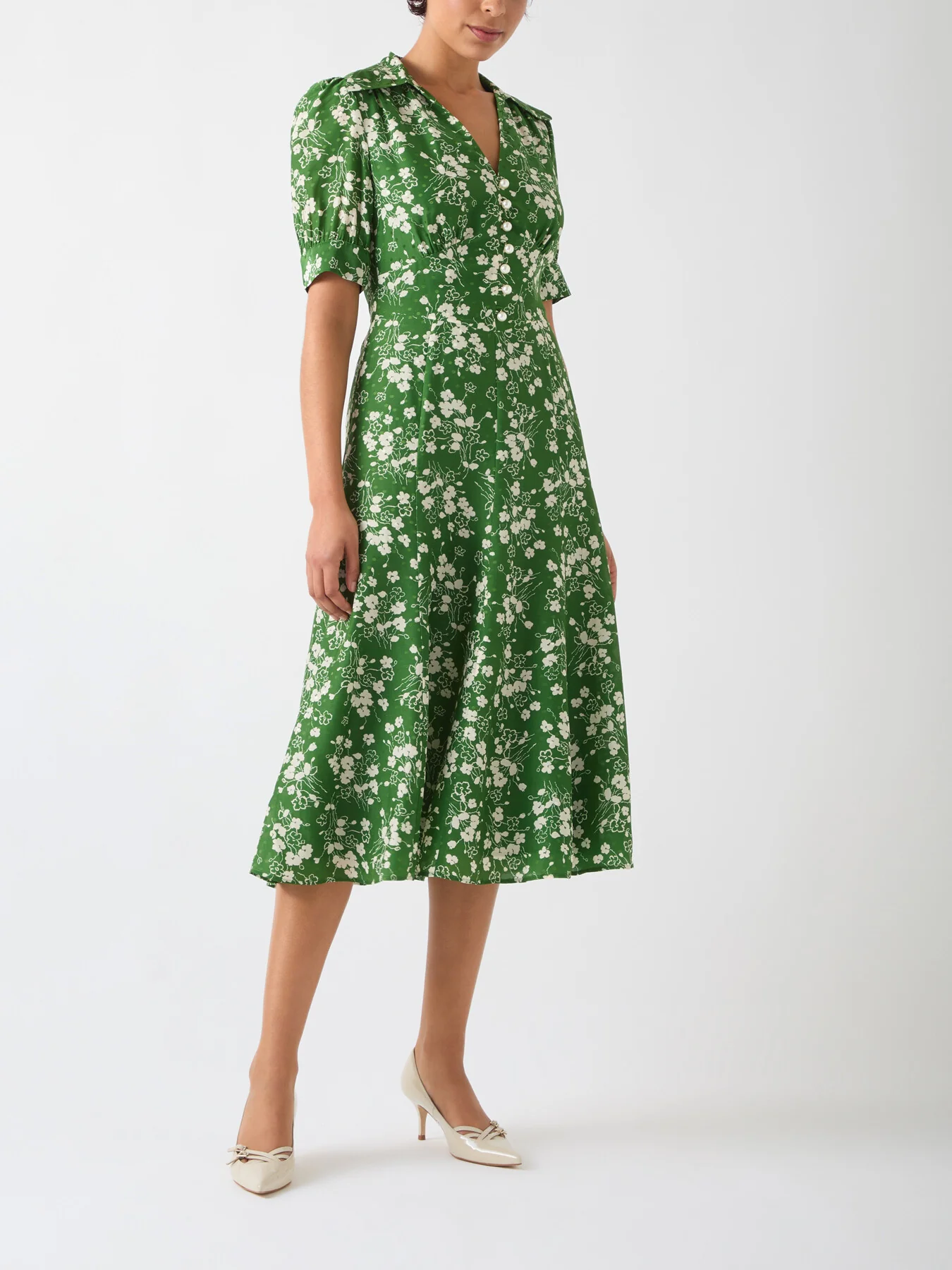 Sophie Treetop & Birch Wildflower Print Jacquard - Image 2