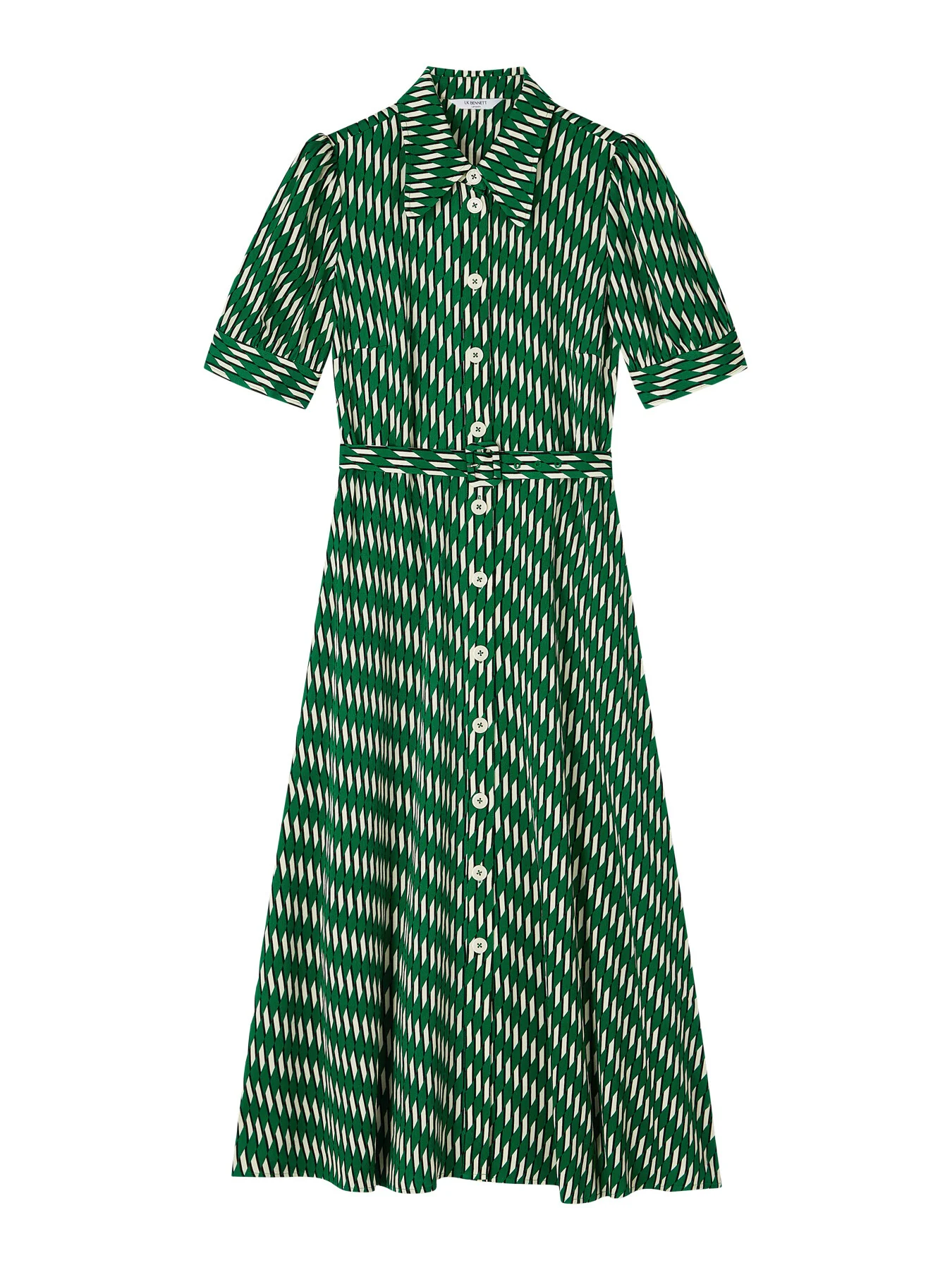 Valerie Modernist Print Shirt Dress