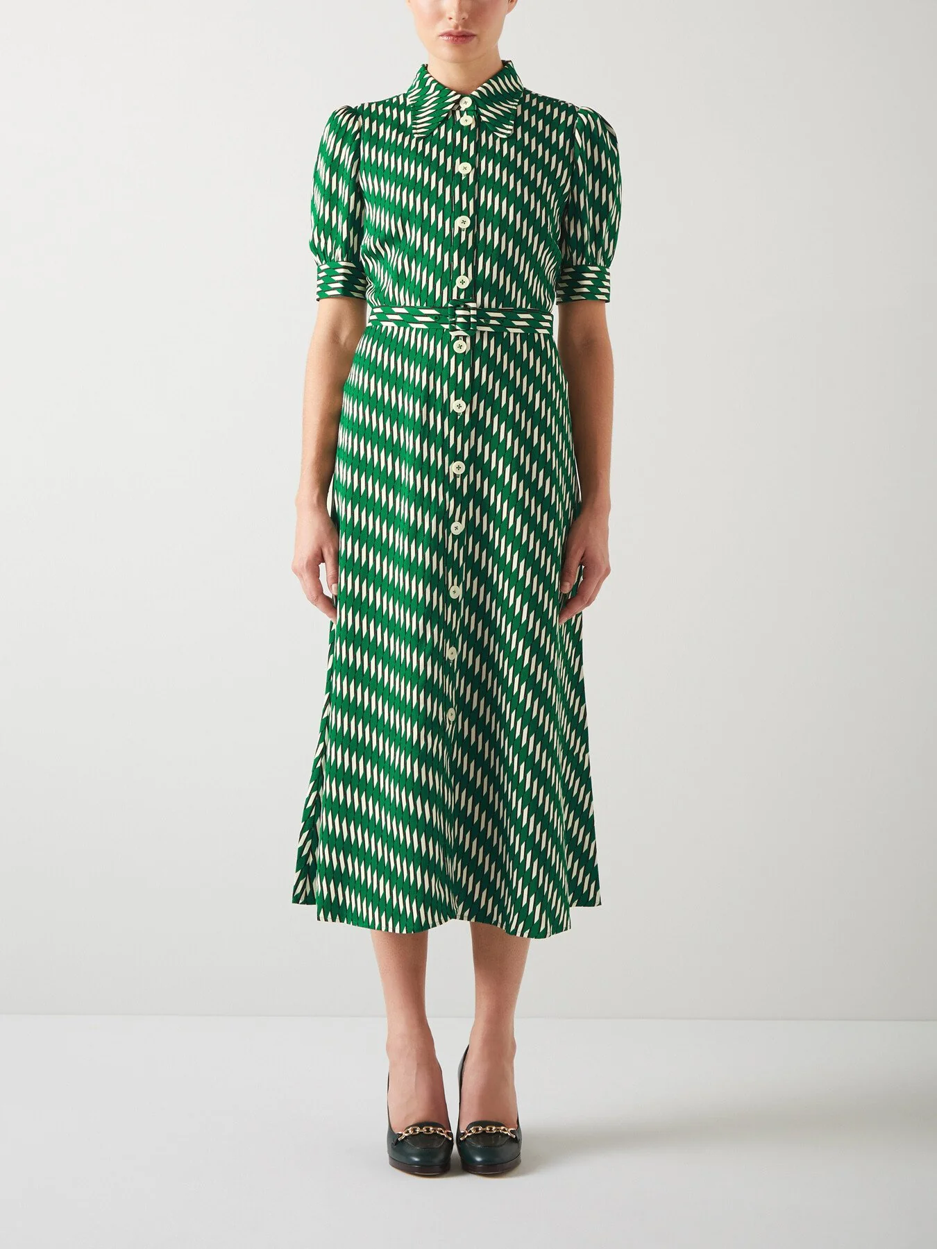 Valerie Modernist Print Shirt Dress - Image 2