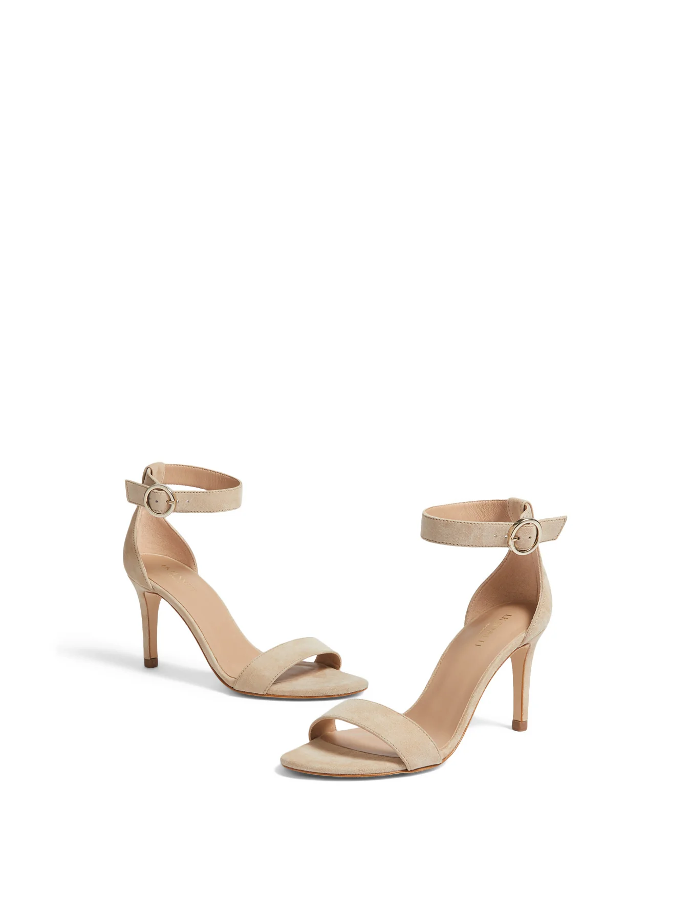Ivy Beige Suede Single Strap Sandals - Image 3