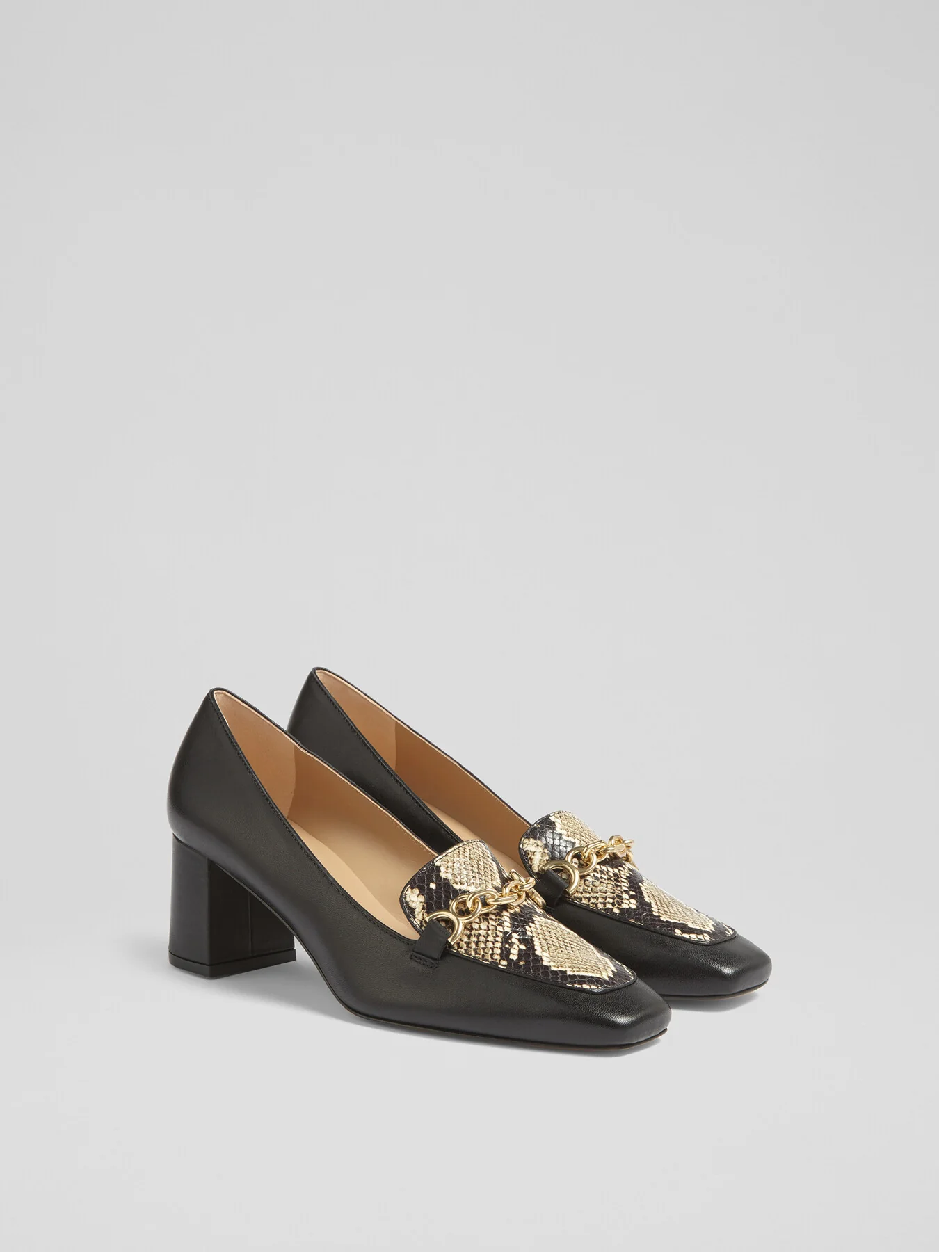 Johanna Black & White Printed & Nappa Leather Snaffl - Image 2