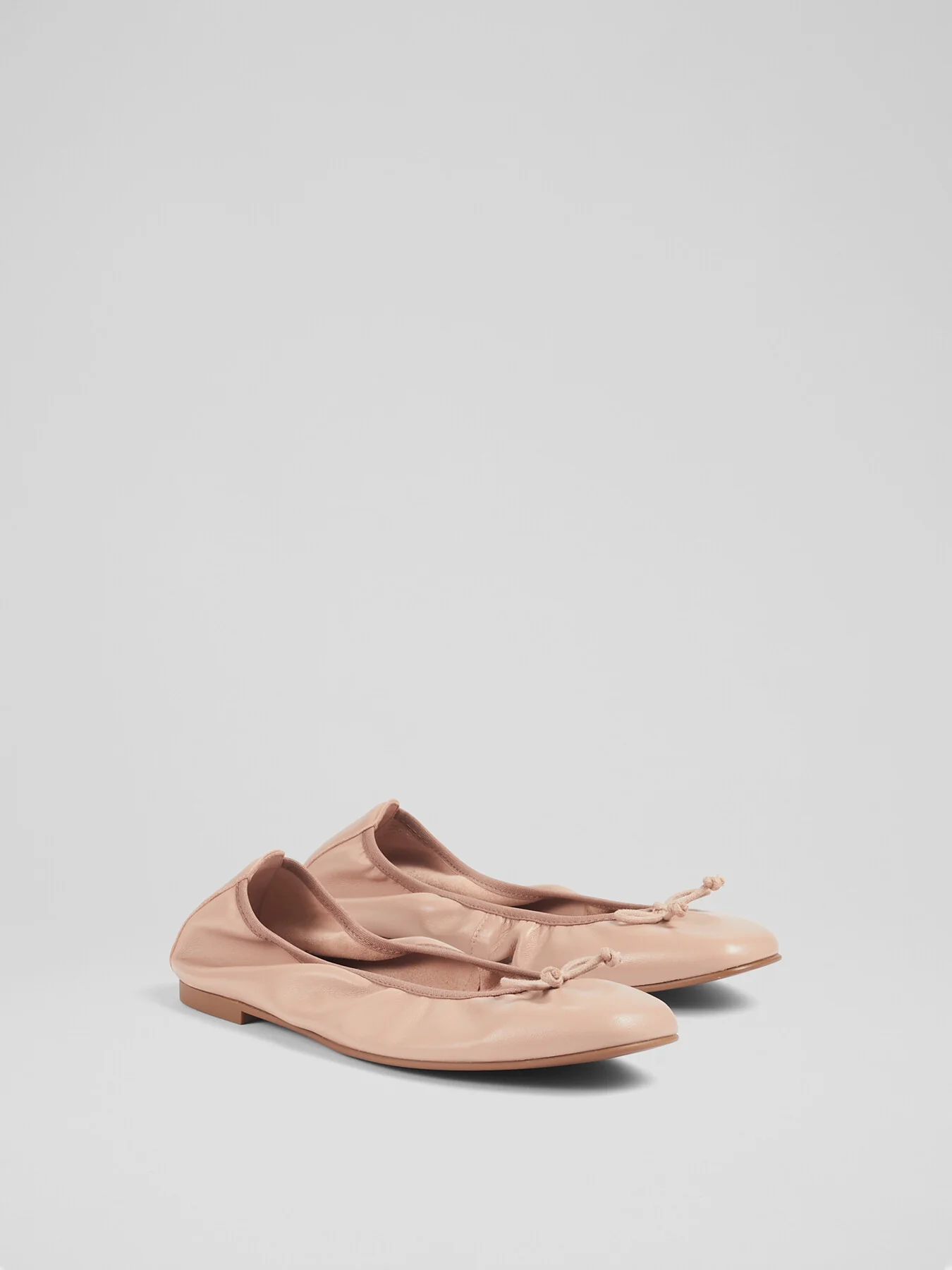 Trilly Trench Leather Ballet Pumps - Image 2