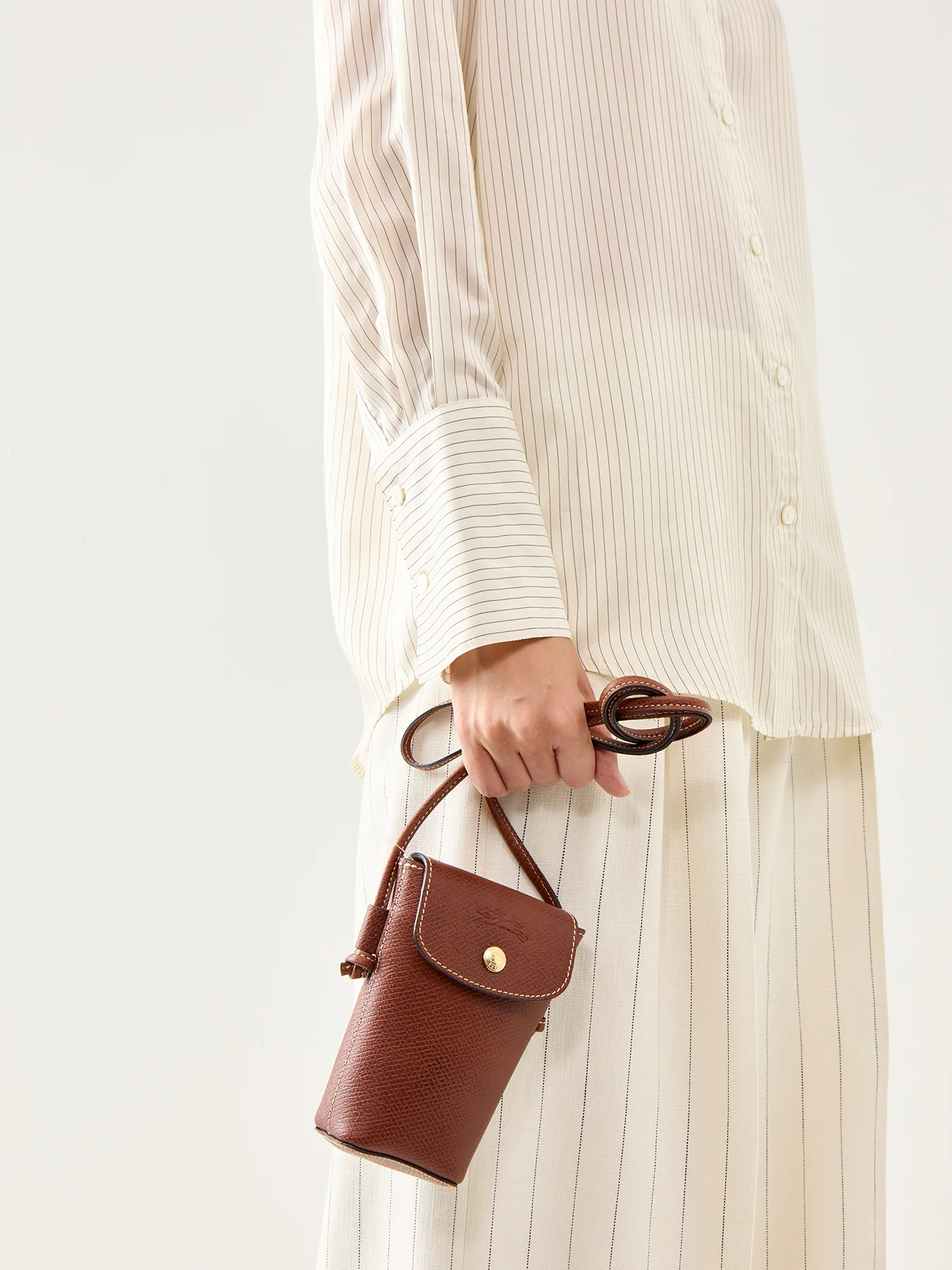 Epure Phone Case With Leather Lace Brown - Image 2
