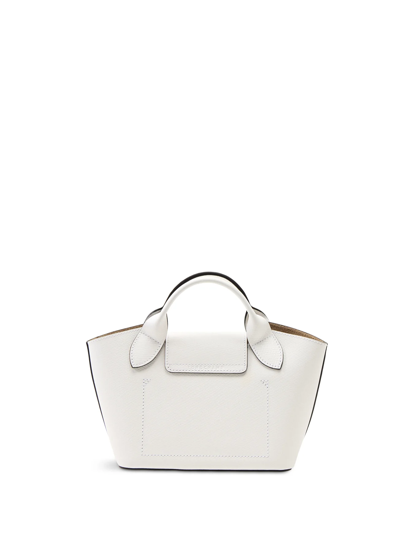 Epure Extra Small Leather Tote Bag White - Image 3