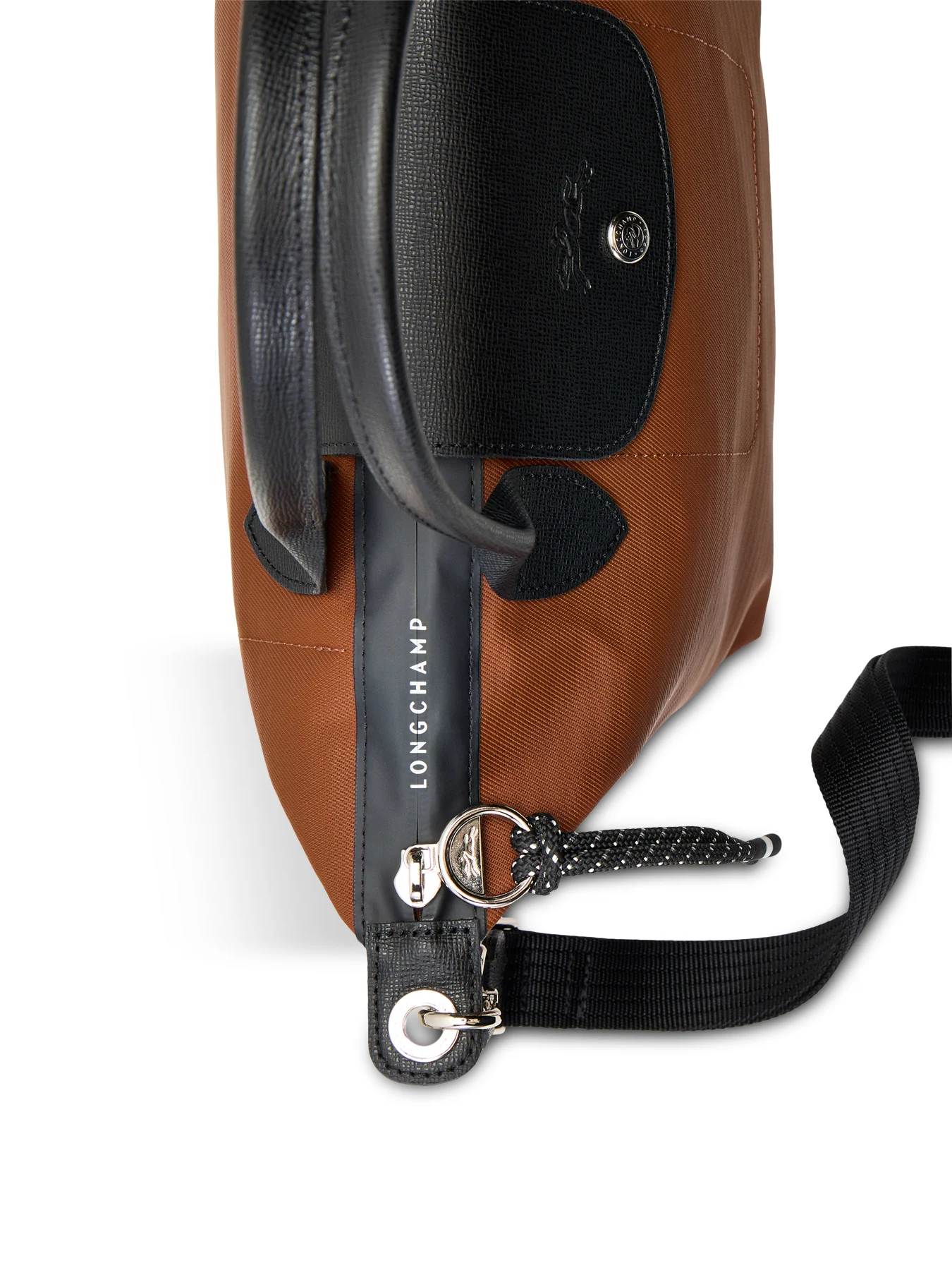 Le Pliage Energy Small Handbag Chocolate Recycle - Image 5