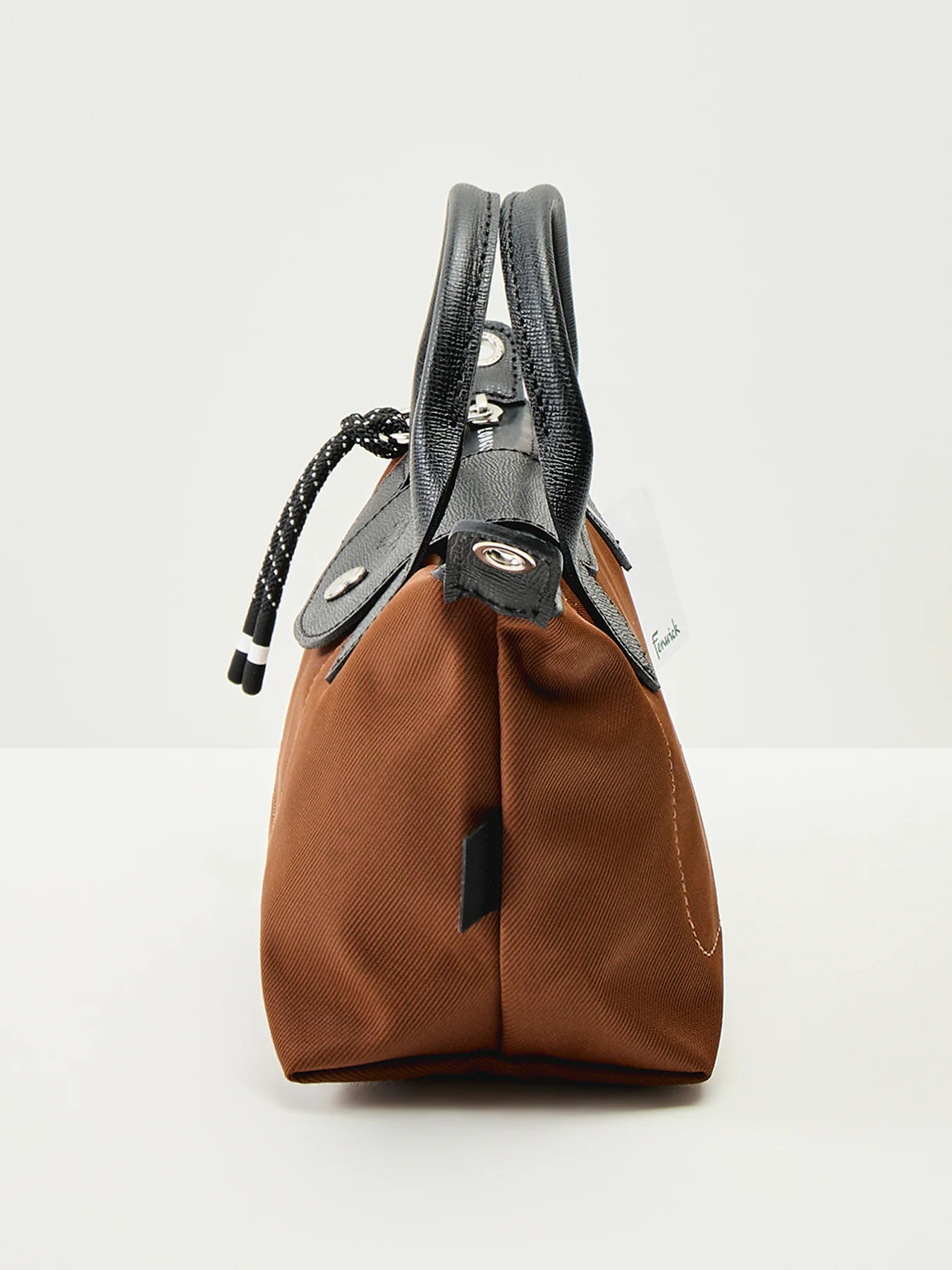 Le Pliage Energy Extra Small Handbag Chocolate Recycled Canvas - Image 4