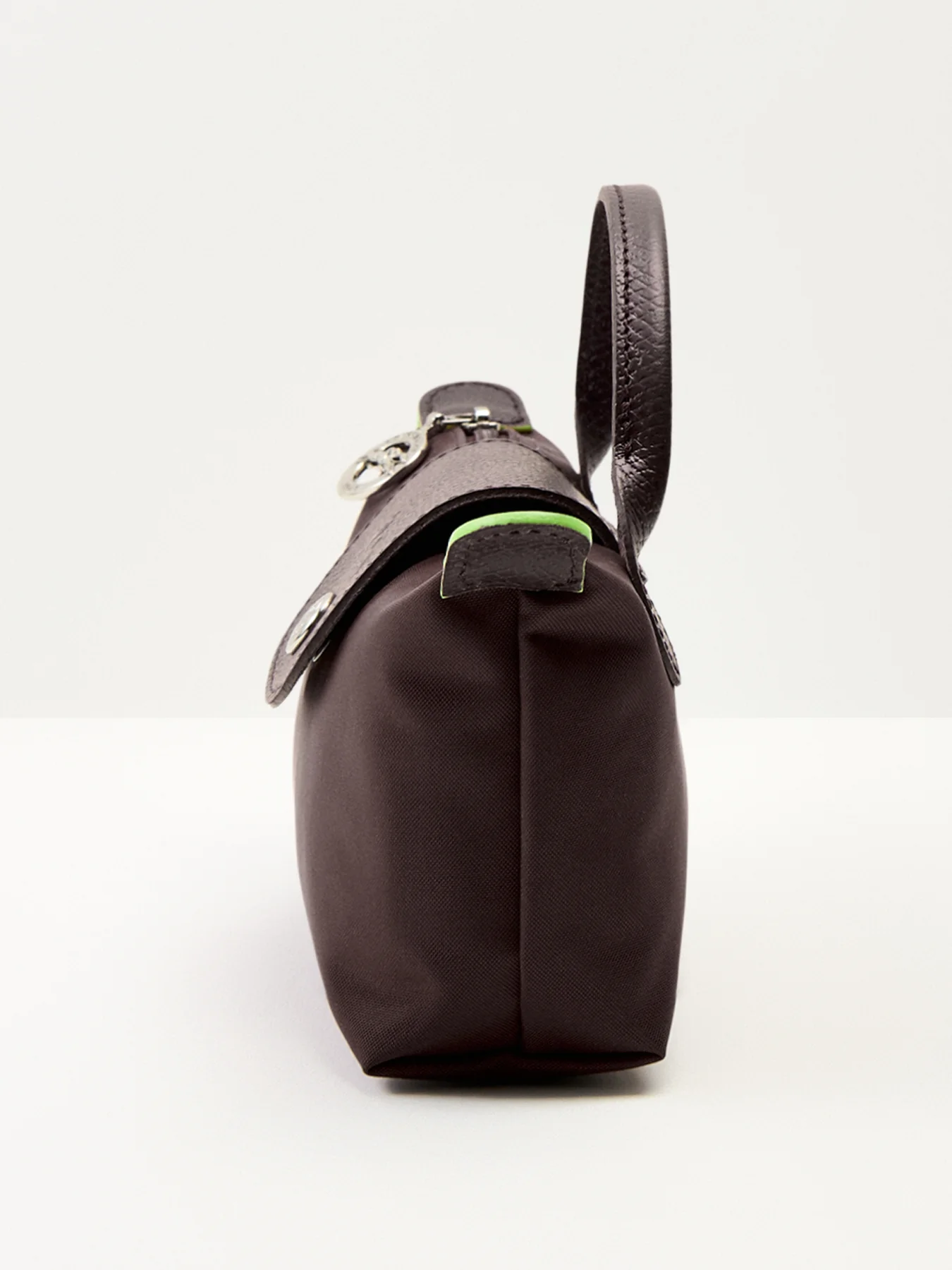 Le Pliage Green Pouch With Handle Terra Recycled Canvas - Image 4