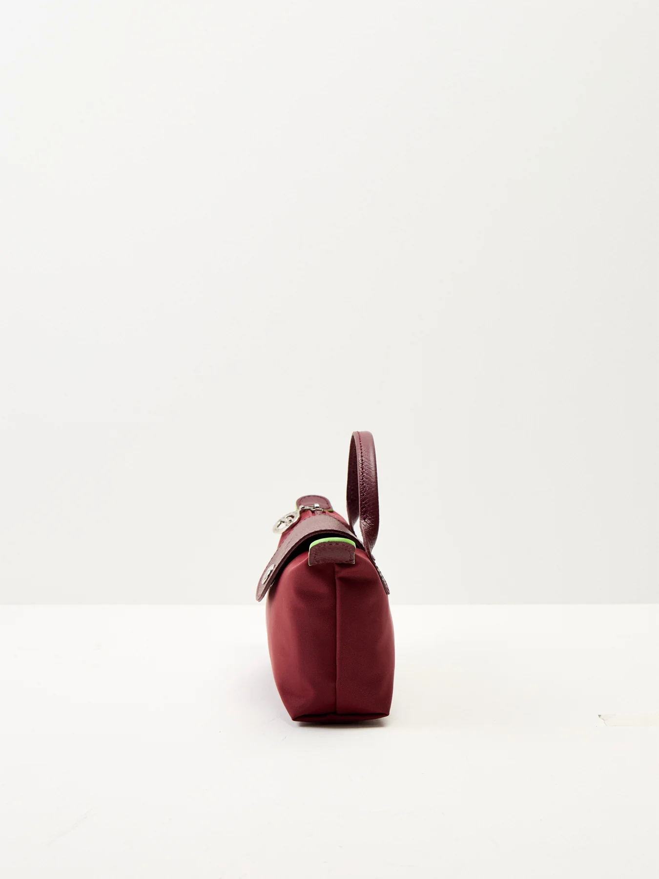 Le Pliage Green Pouch Pomegranate Recycled Canvas - Image 4