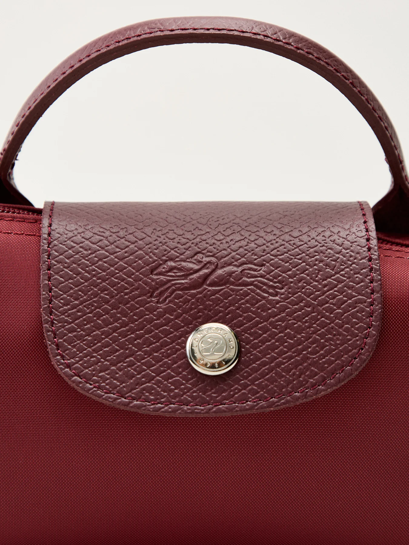 Le Pliage Green Pouch Pomegranate Recycled Canvas - Image 5