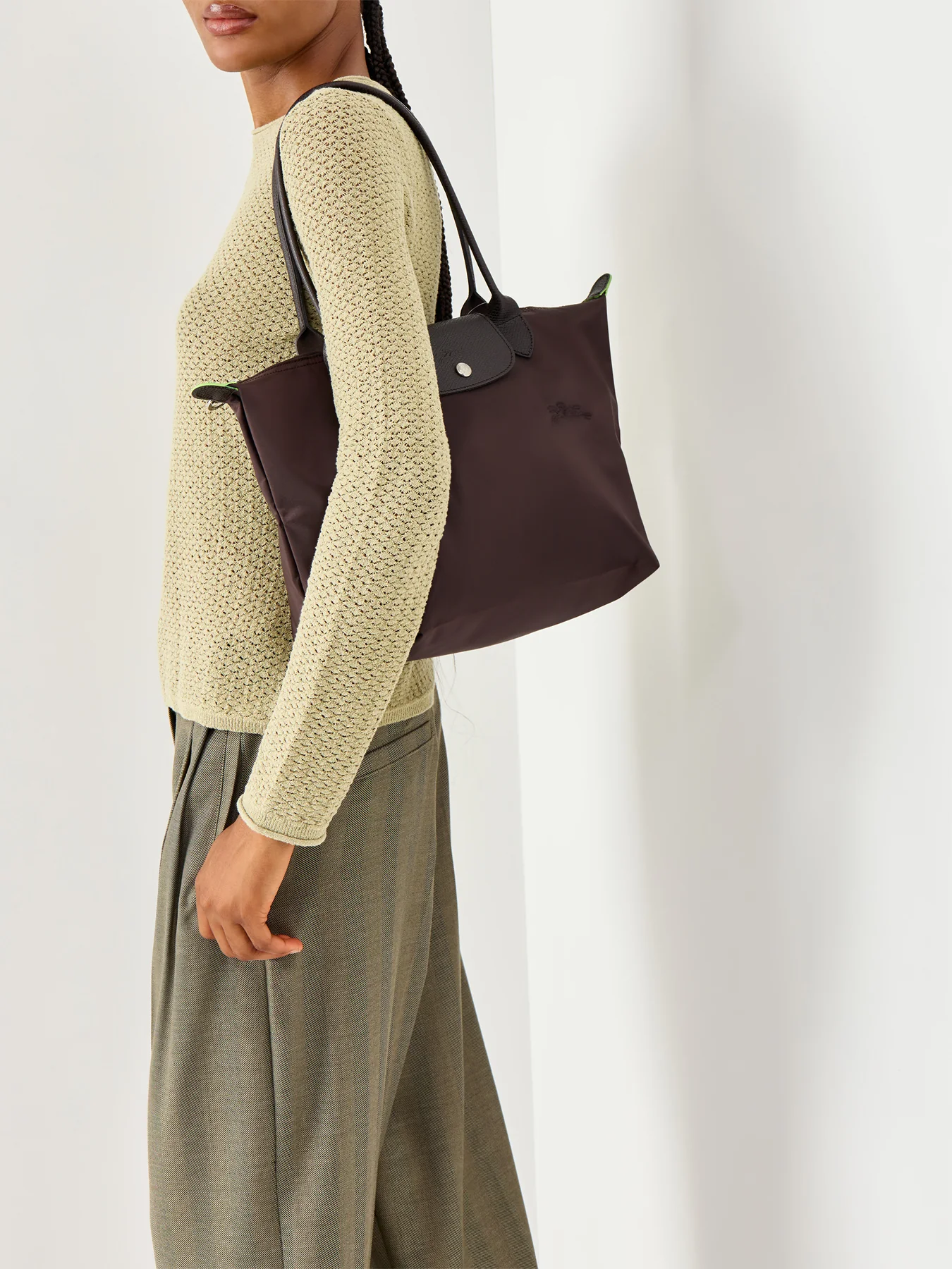 Le Pliage Large Tote Bag Chocolate - Image 2
