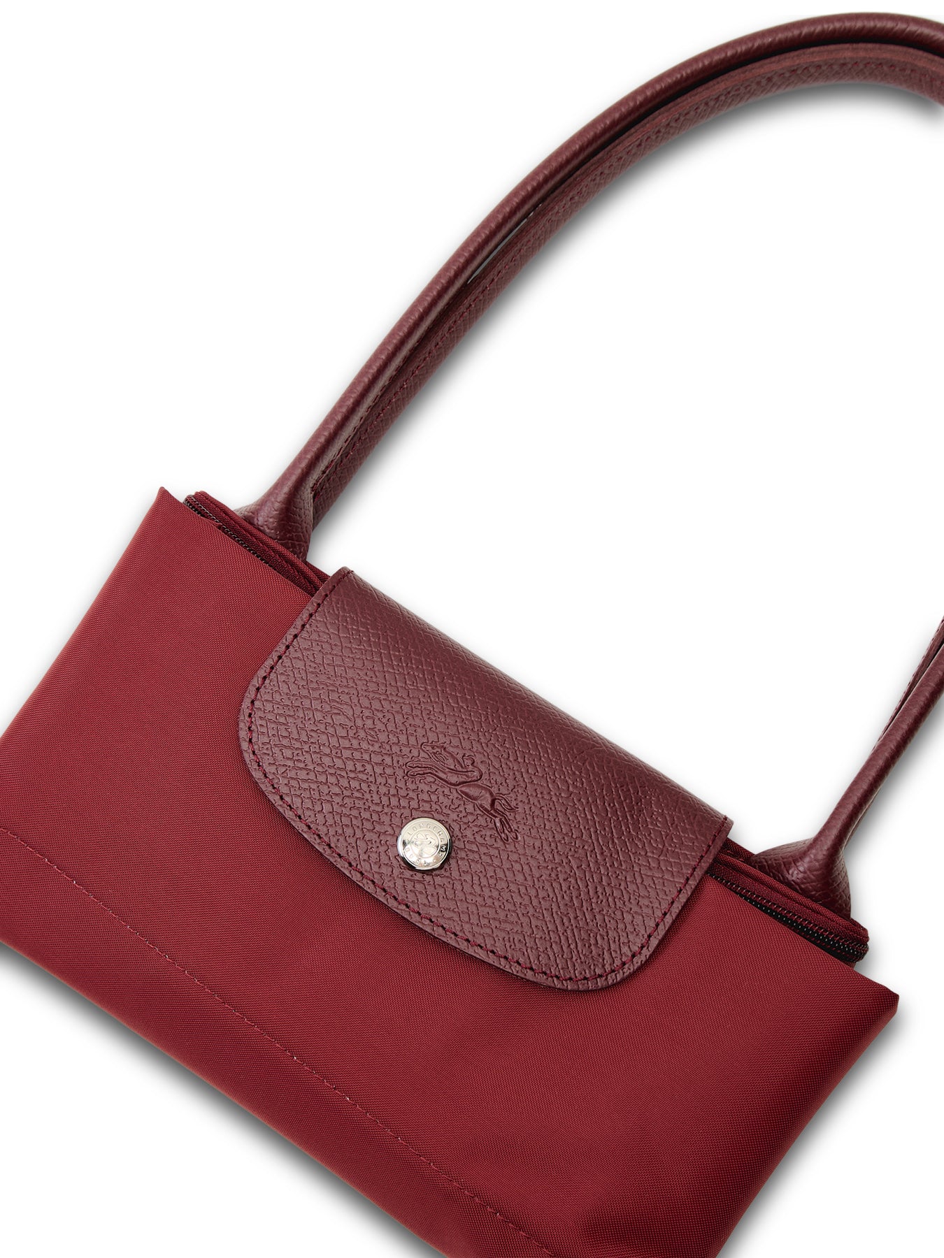 Le Pliage Green Medium Tote Bag Pomegranate Recycled - Image 5