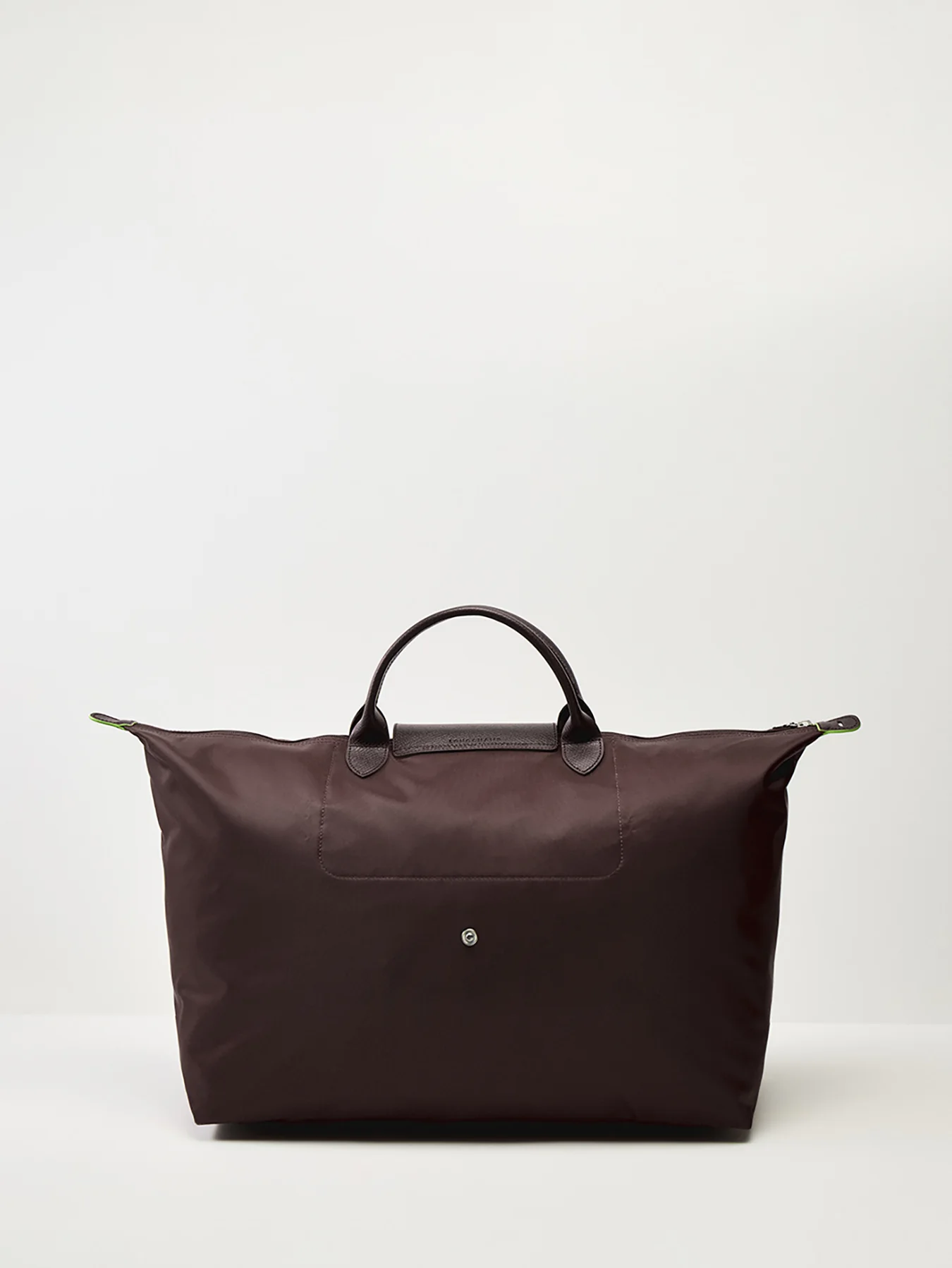 Le Pliage Green Large Travel Bag Mocha Recycled Canvas - Image 3