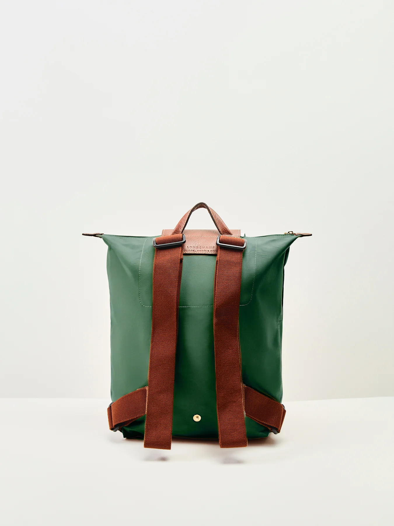 Le Pliage Original Medium Backpack British Green - Image 3