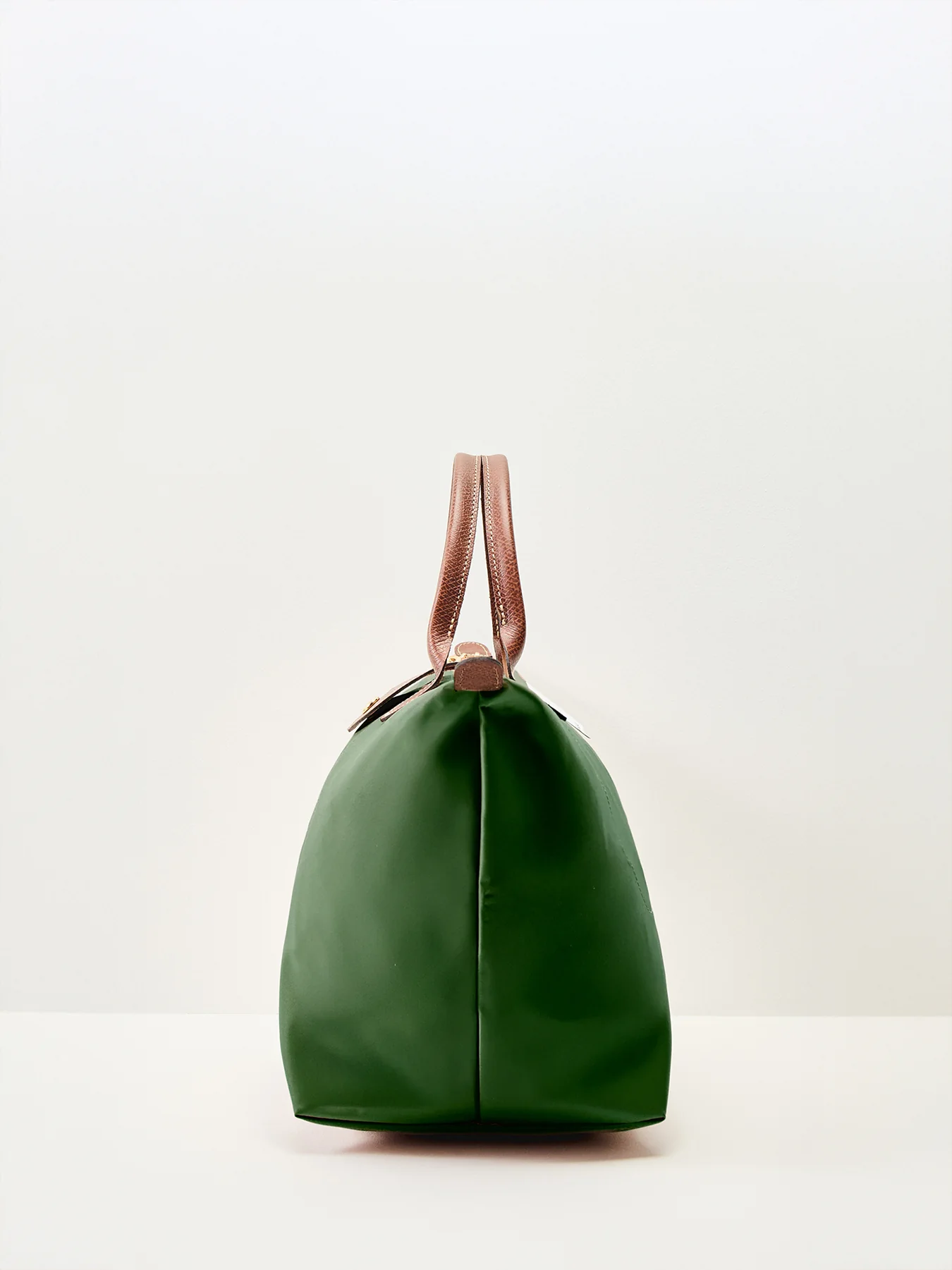 Le Pliage Original Medium Handbag British Green - Image 4