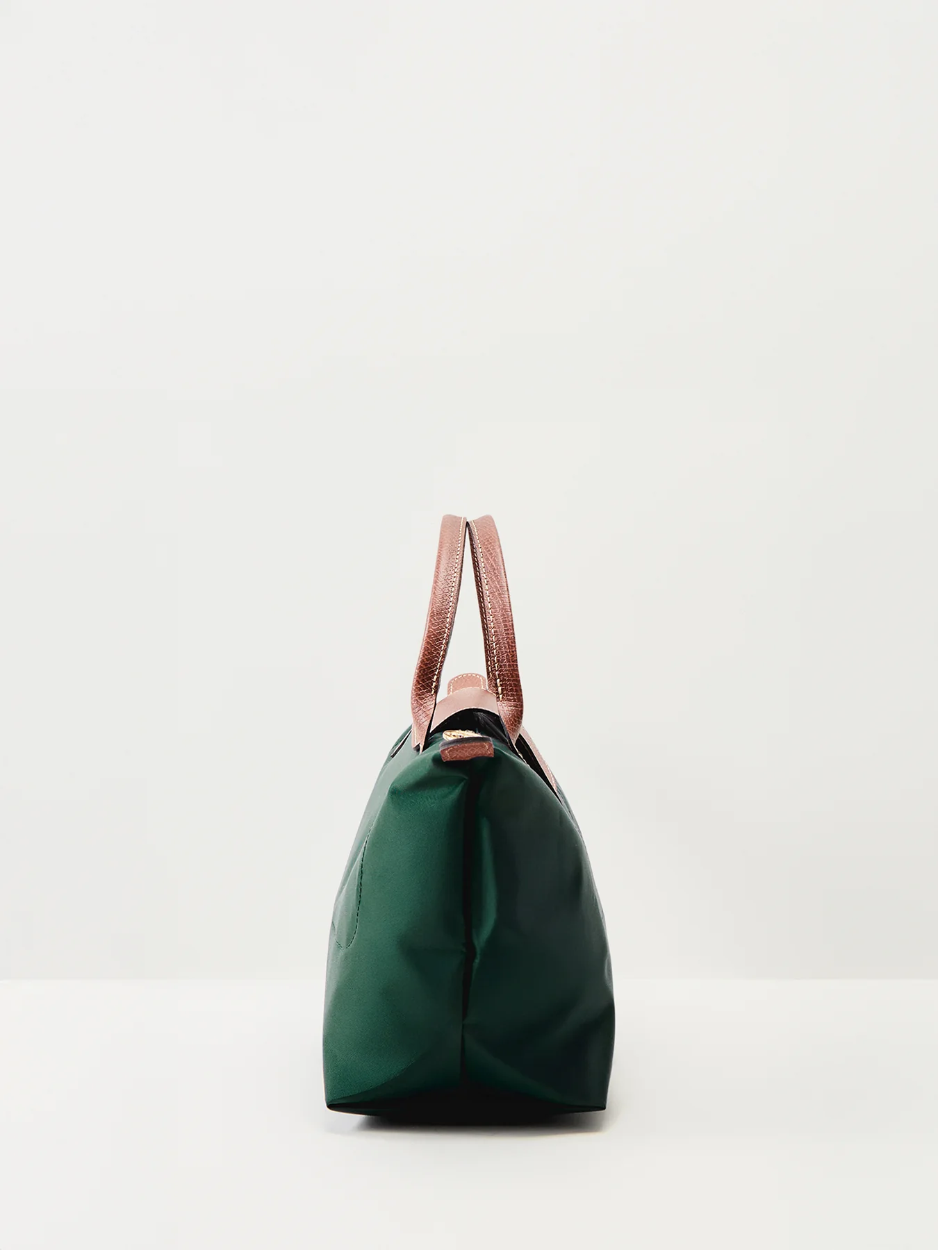 Le Pliage Original Small Handbag British Green Recycled Canvas - Image 4