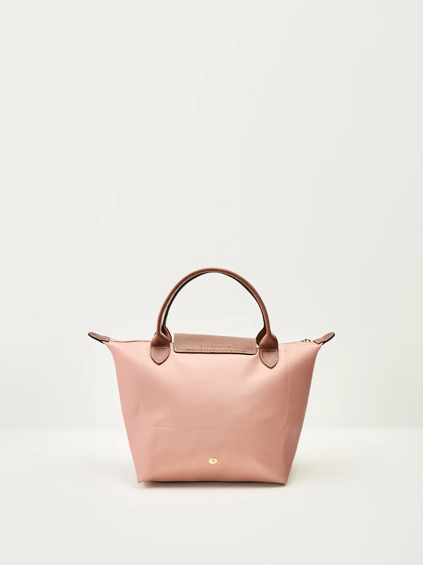 Le Pliage Original Small Handbag Pink Tea Recycled Canvas - Image 3
