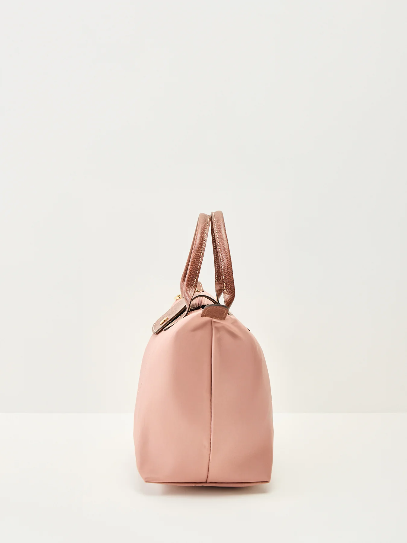 Le Pliage Original Small Handbag Pink Tea Recycled Canvas - Image 4