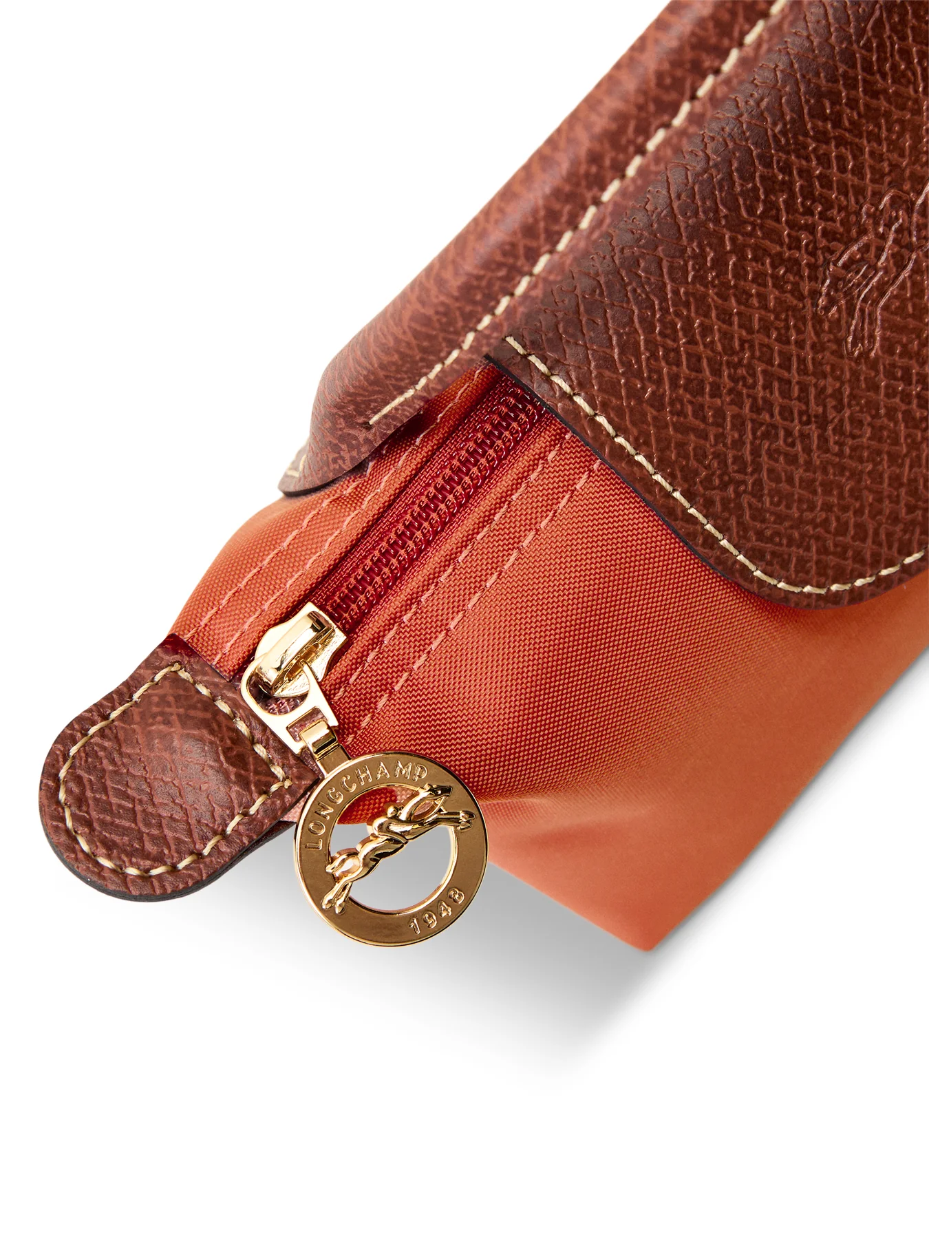 Le Pliage Original Pouch Tomato Recycled Canvas - Image 5