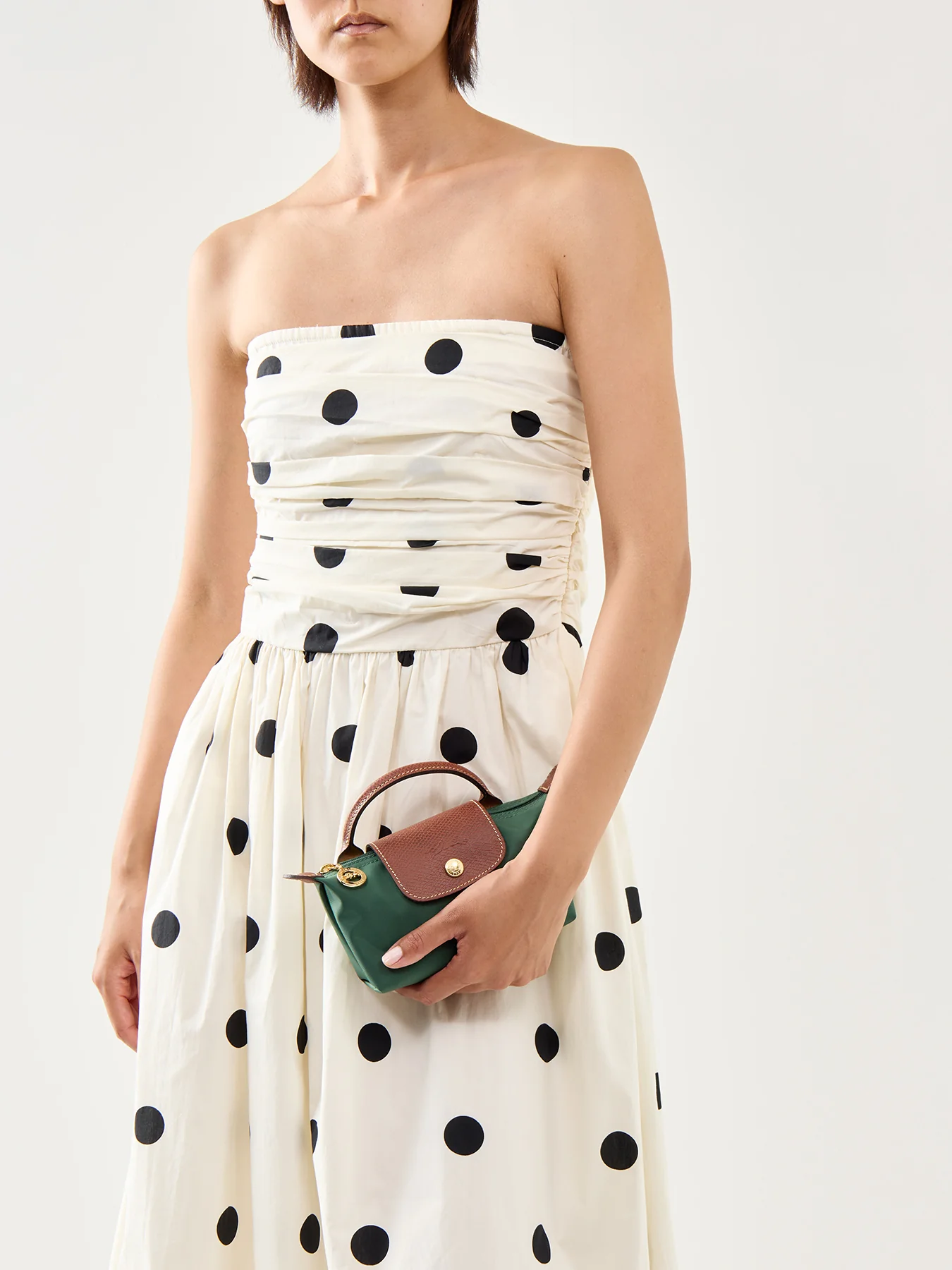 Le Pliage Original Pouch British Green Recycled Canvas - Image 2
