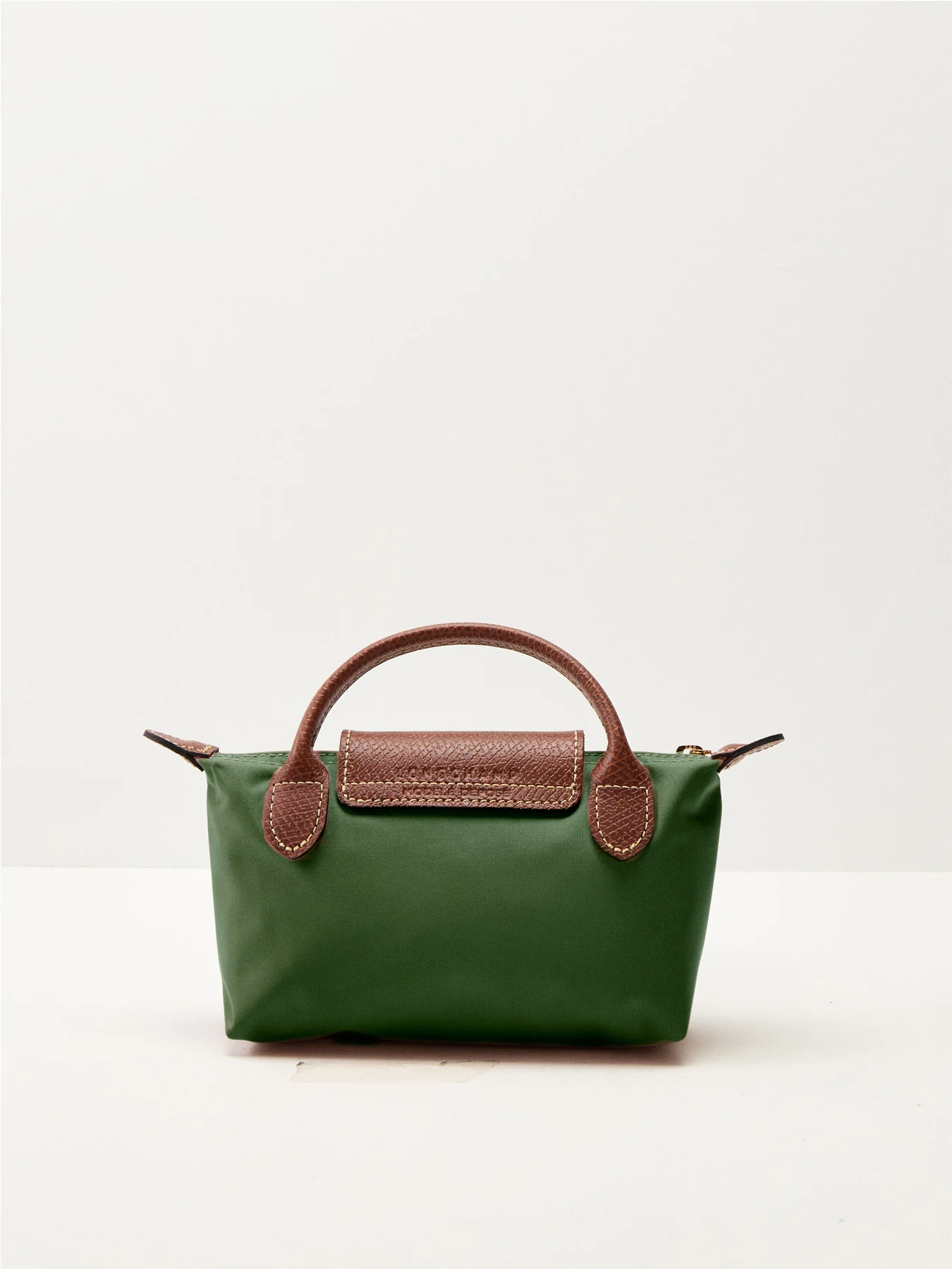 Le Pliage Original Pouch British Green Recycled Canvas - Image 3