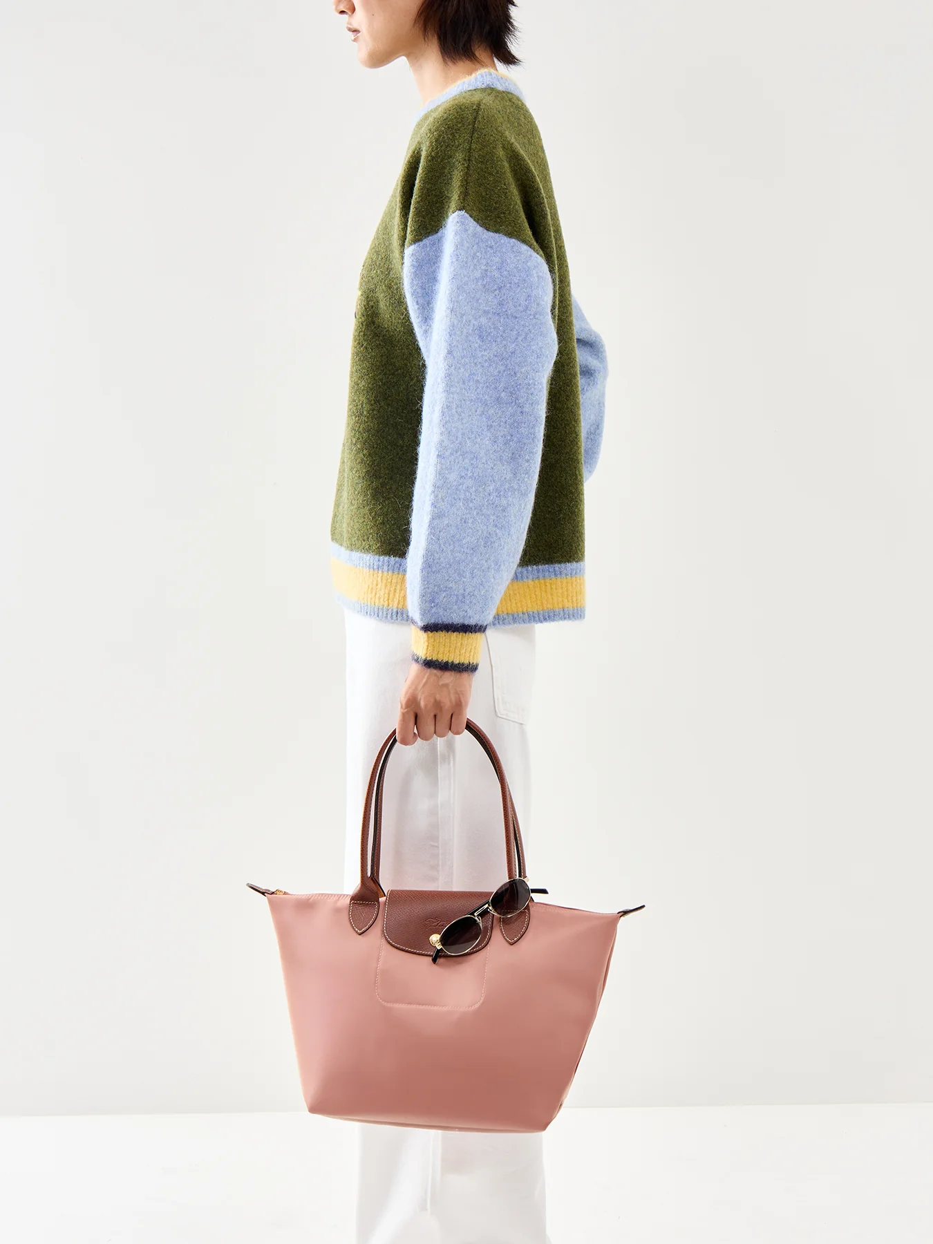 Le Pliage Original Tote Medium Bag Pink Tea - Image 2