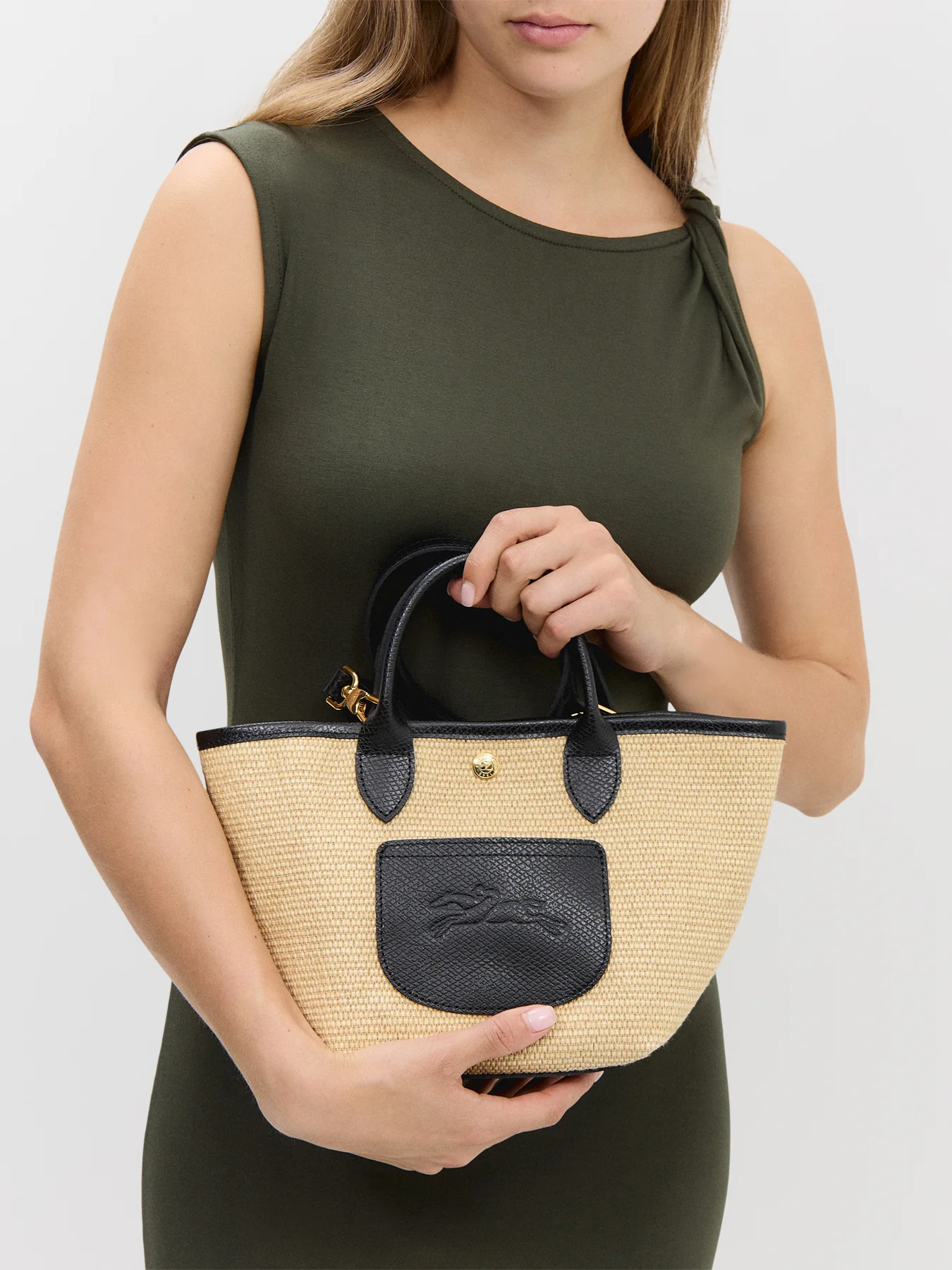 Le Pliage Panier  Extra Small Basket Black Canvas - Image 2