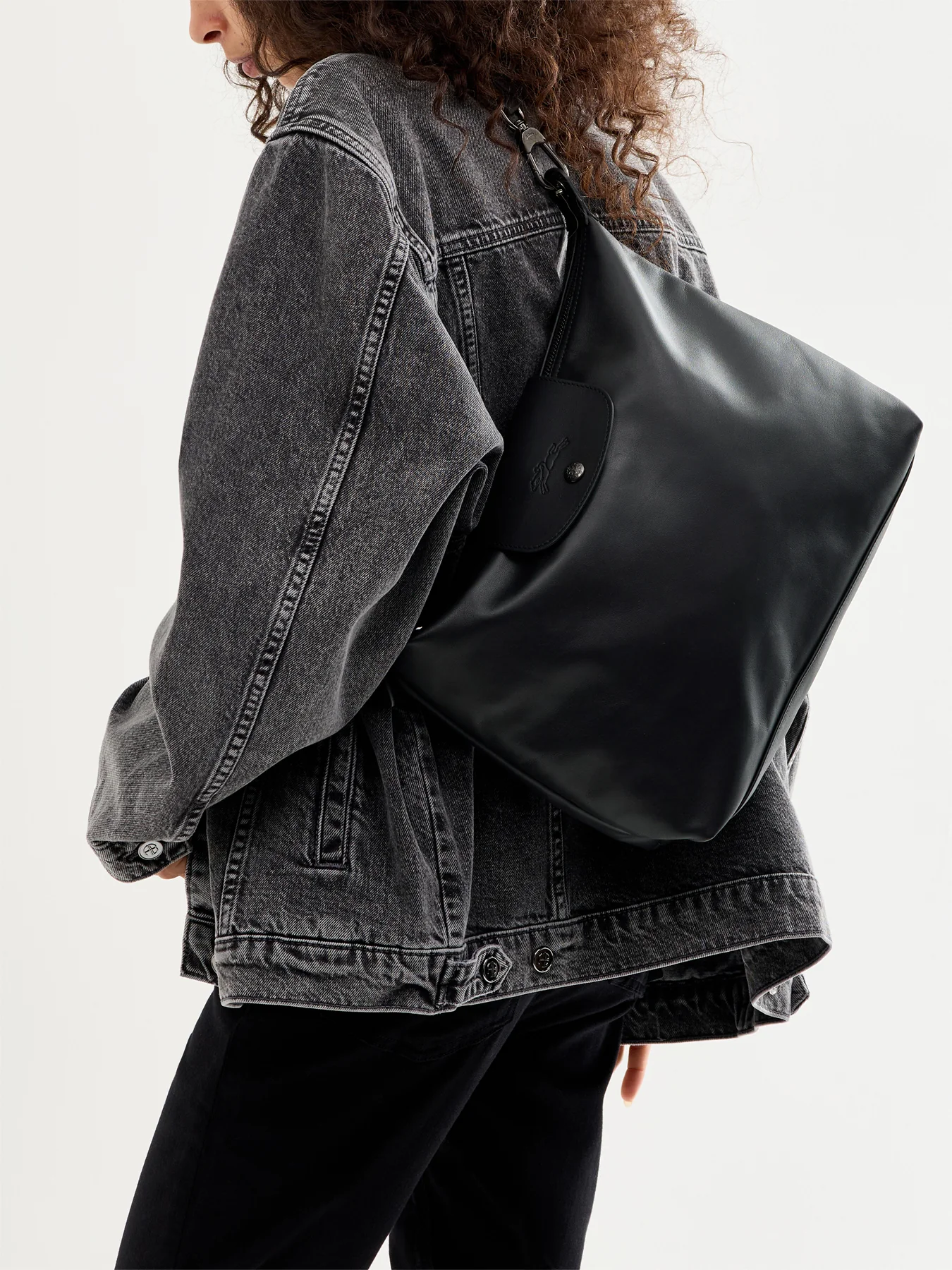 Le Pliage Extra Hobo Bag Large Black - Image 2