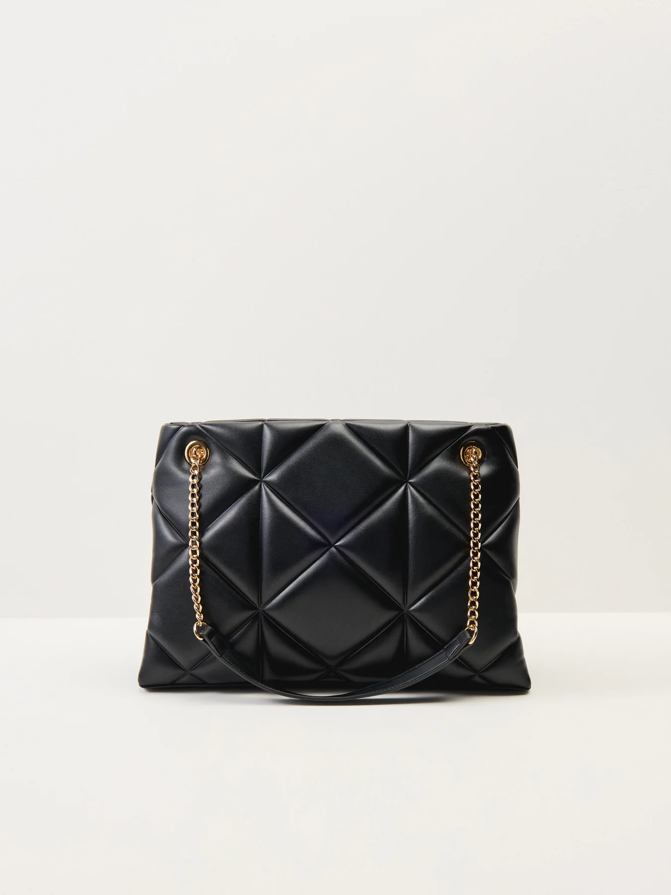 Embossed Quilt Shoulder Tote - Image 3
