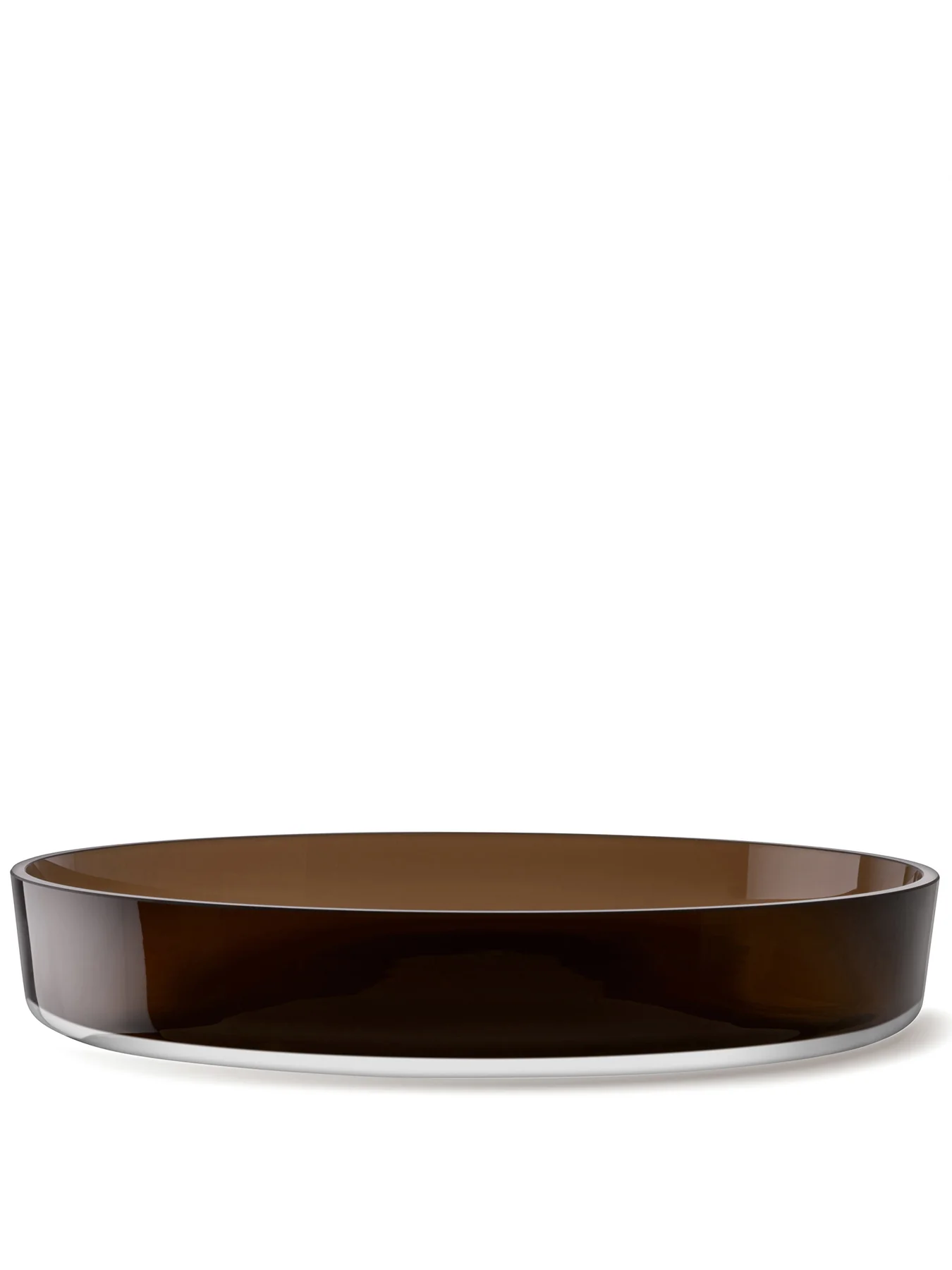 Brown Collective Glass Serving Bowl 35cm - Image 2