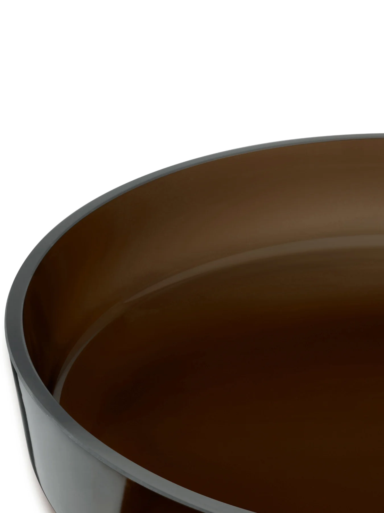 Brown Collective Glass Serving Bowl 35cm - Image 4