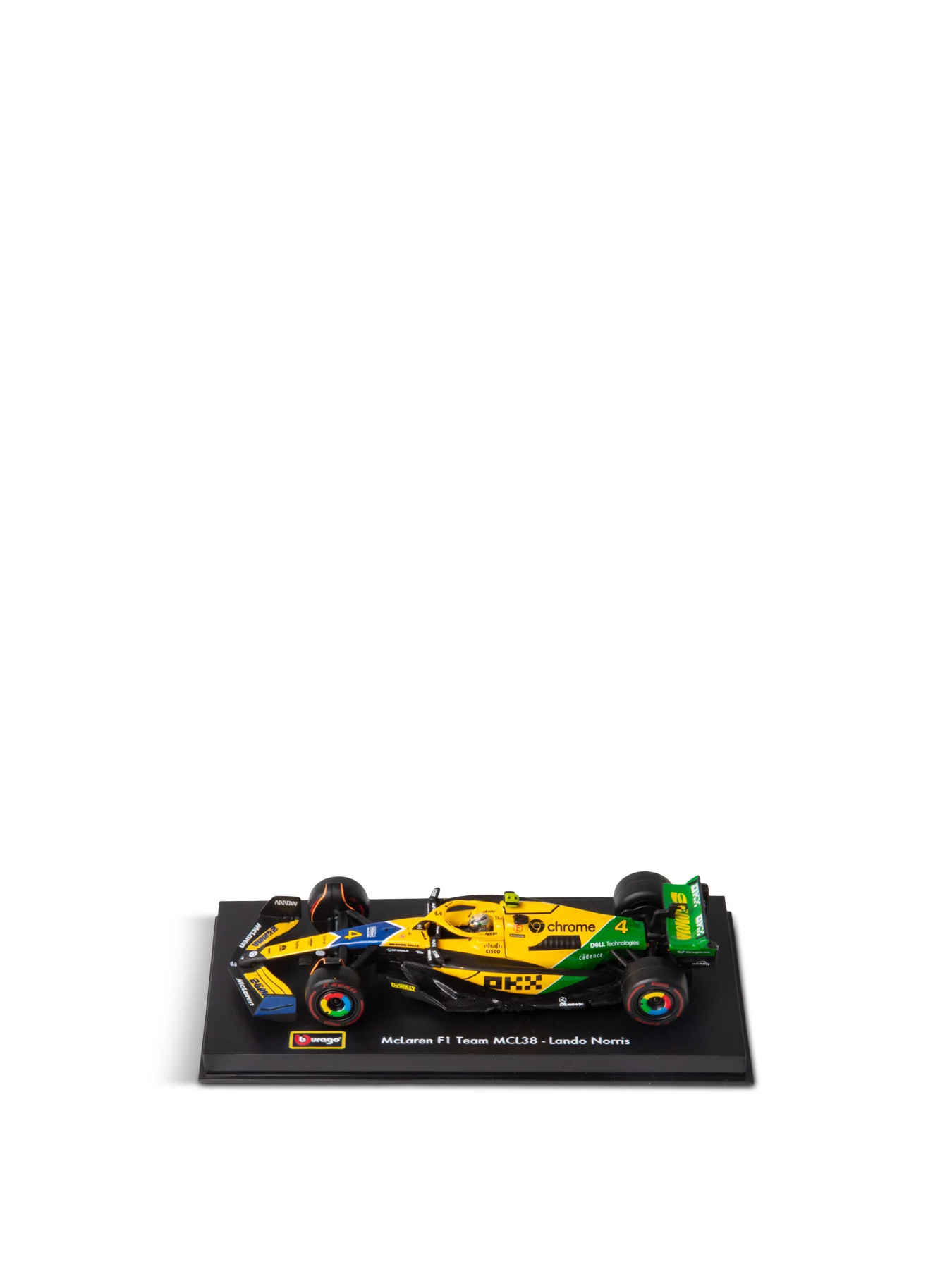 1:43 F1 McLaren 2024 in Senna Livery With Lando Norris Car Model - Image 2