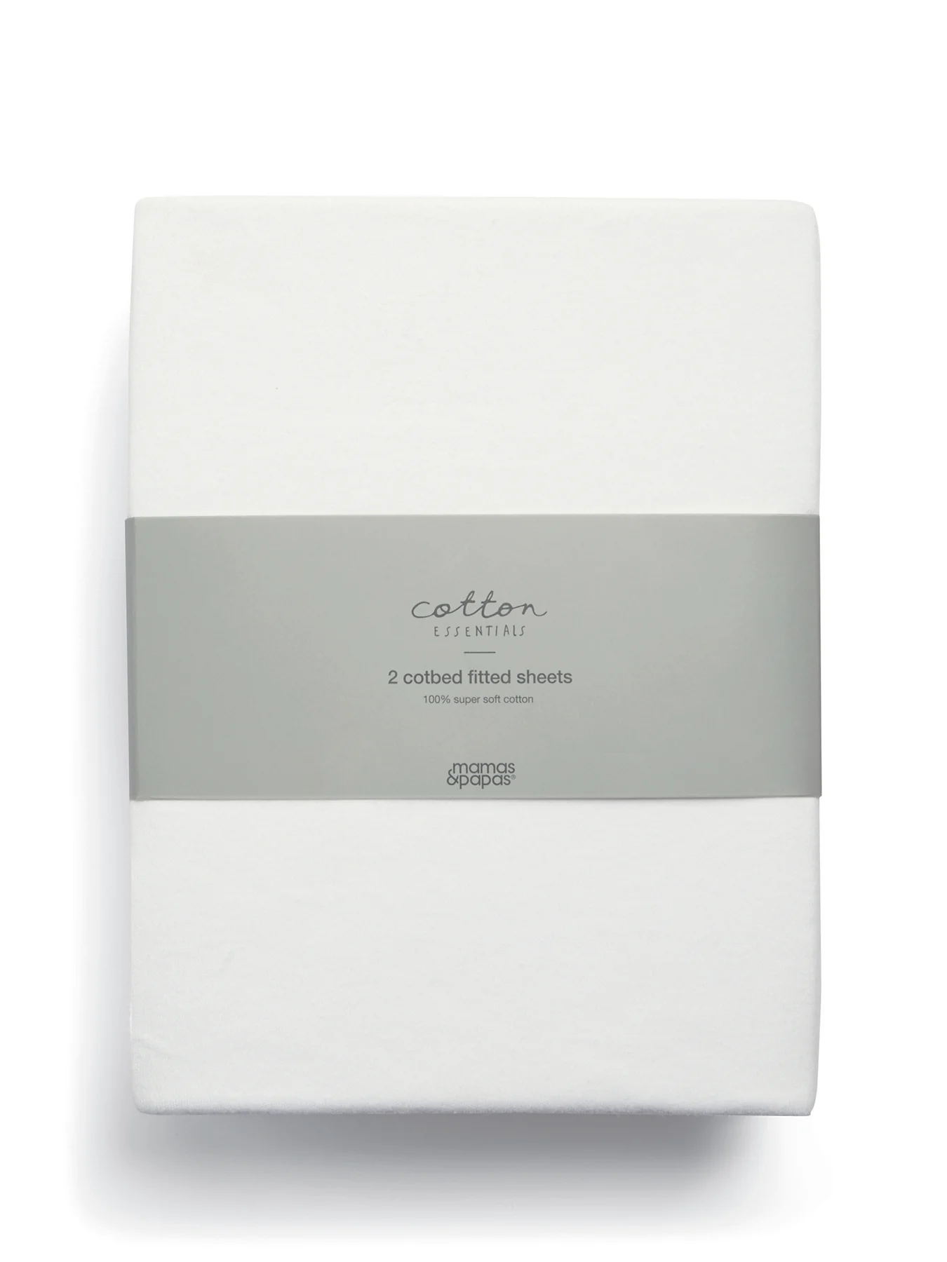 2 Cot Bed White Fitted Sheets