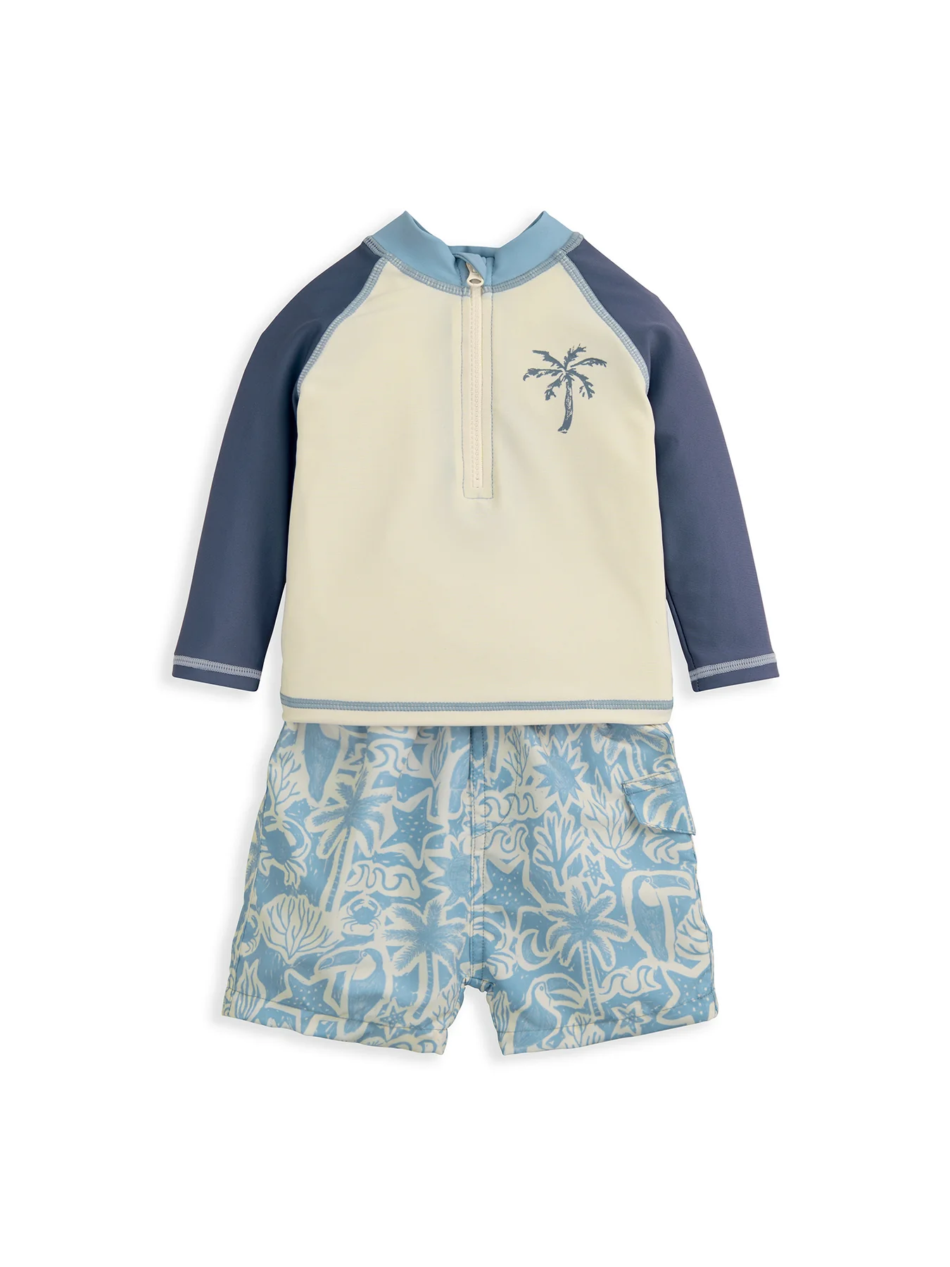 Baby Board Short Two Piece Set Blue