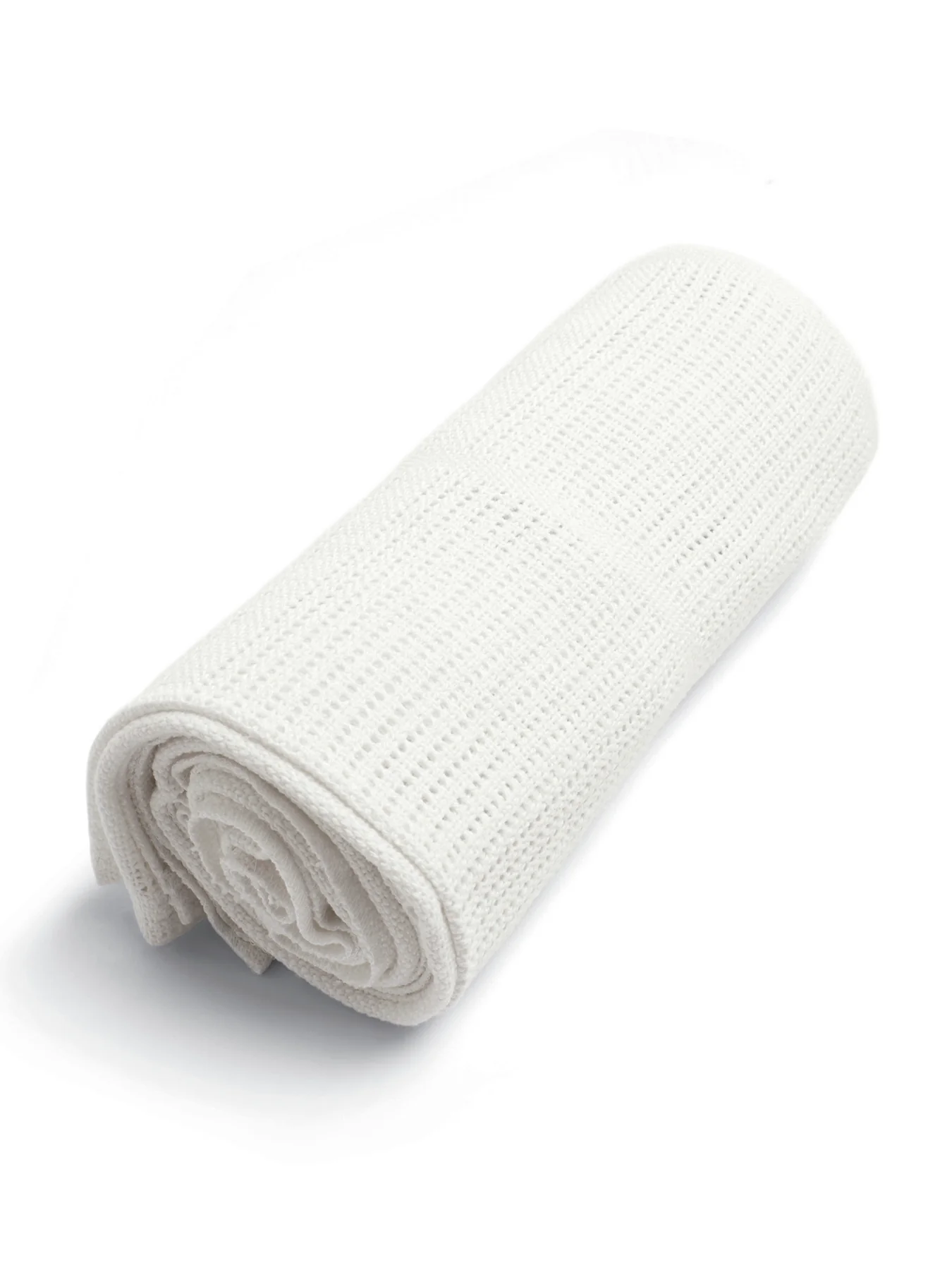 Cellular Cot Bed White Blanket - Image 3
