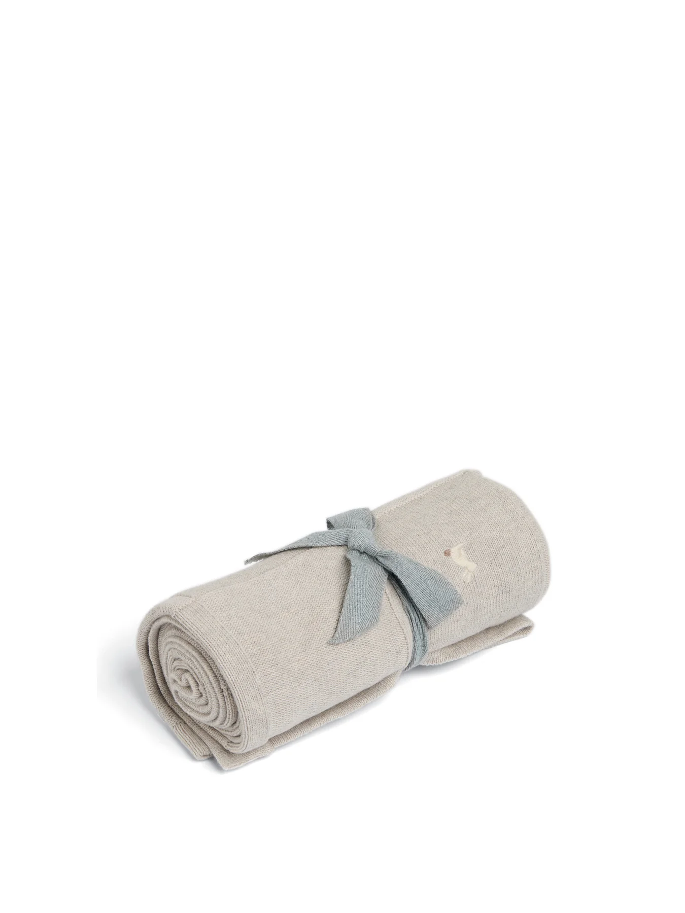 Knitted Blanket Bunny Grey
