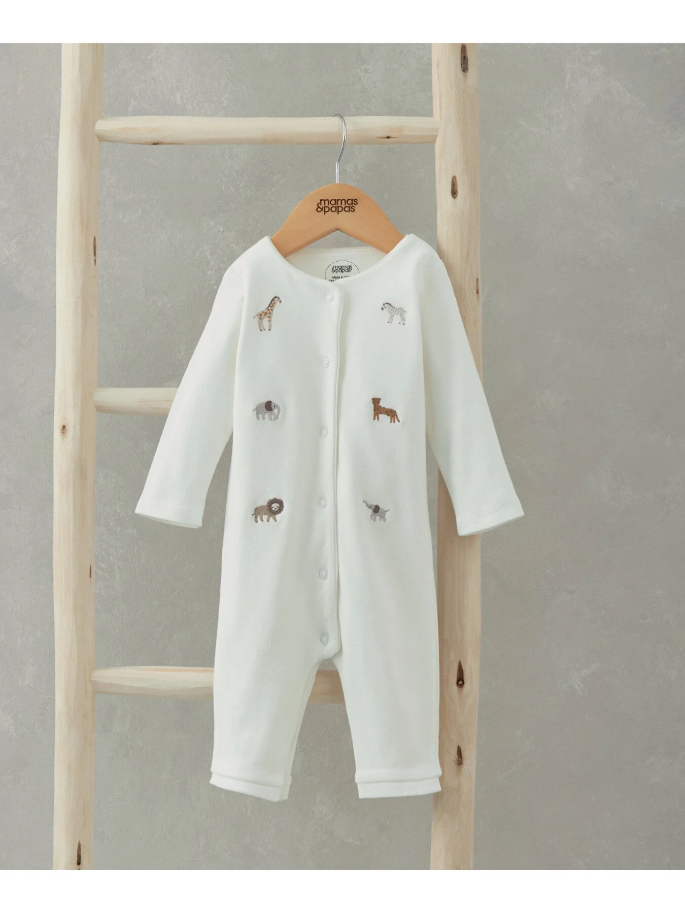 Safari Embroided Romper - Image 3