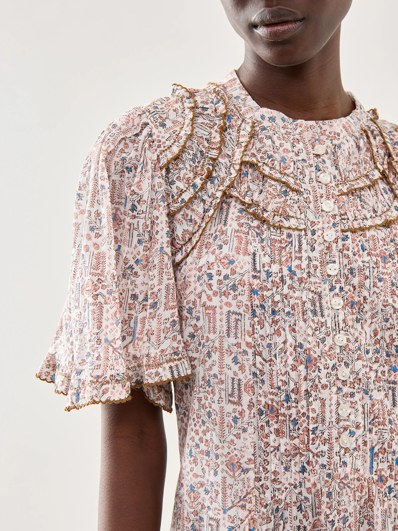 Celyana-Ga Filly Short Sleeve Mini Dress - Image 3
