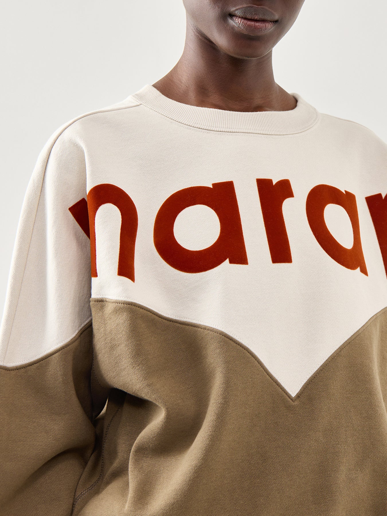 Houston-Gz Jersey Crewneck Logo Colour Block Sweatshirt - Image 3