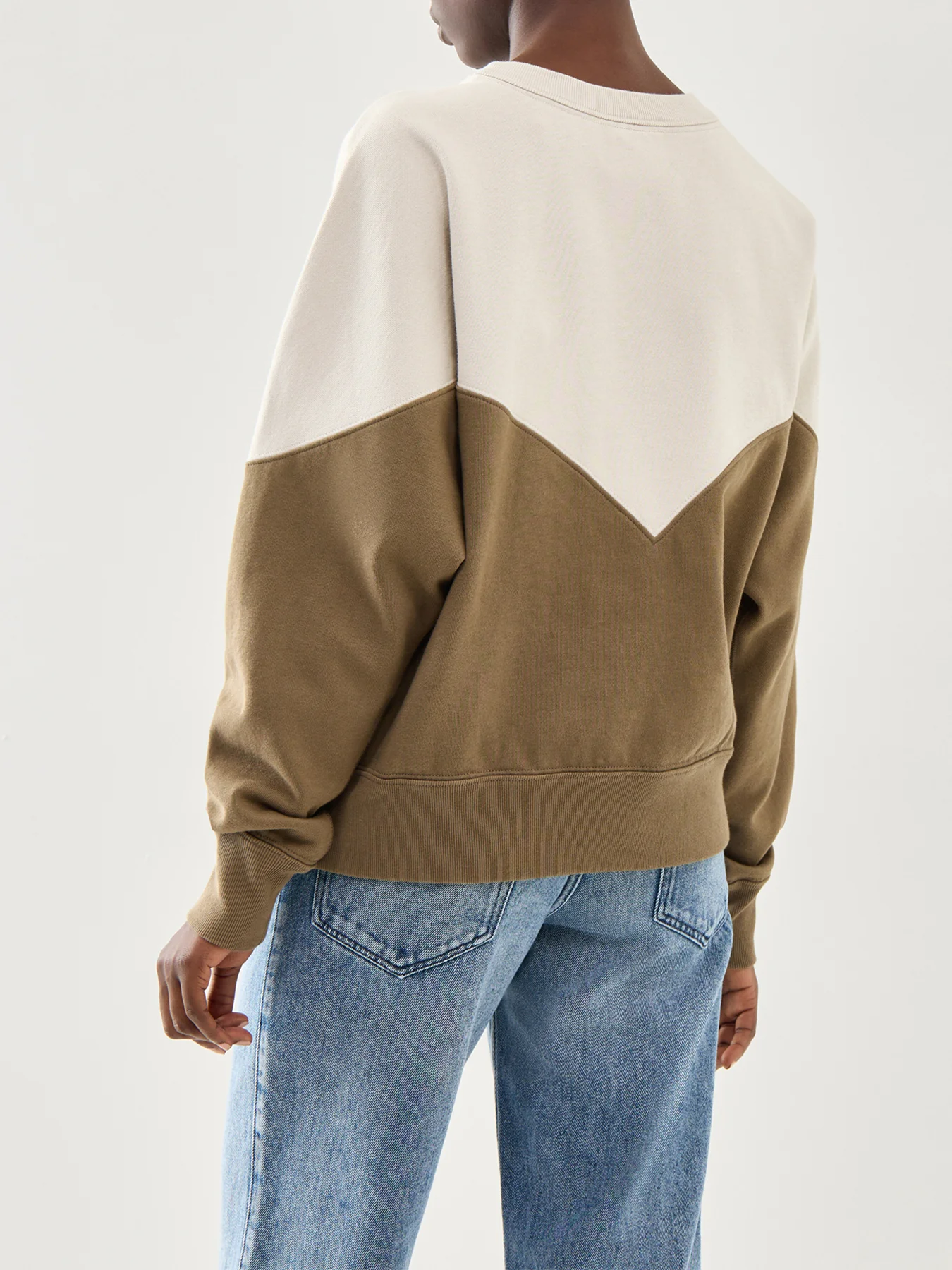 Houston-Gz Jersey Crewneck Logo Colour Block Sweatshirt - Image 5