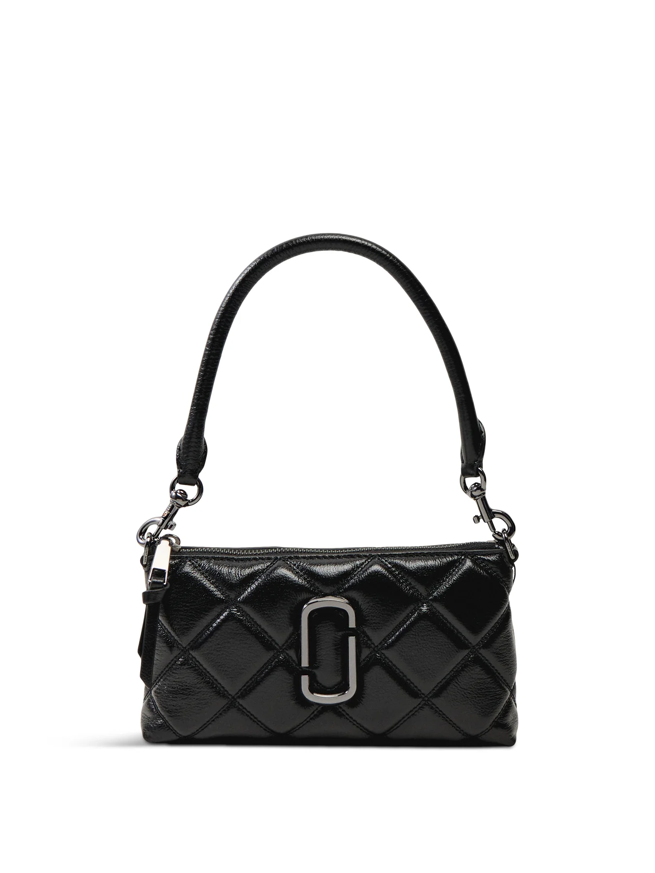 The Quilted Leather Pochette Black