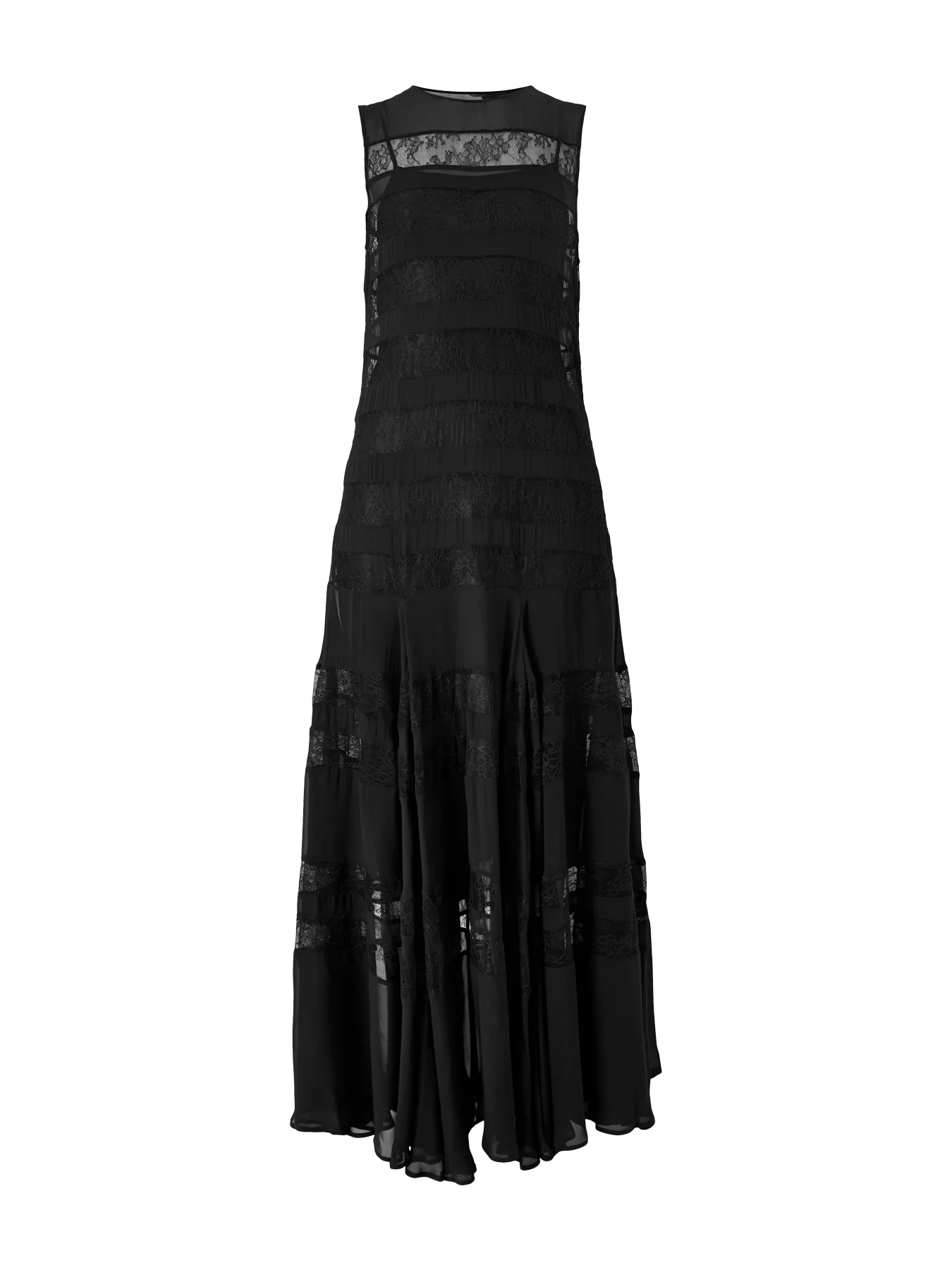 Gessy Lace Insert Maxi Dress Navy