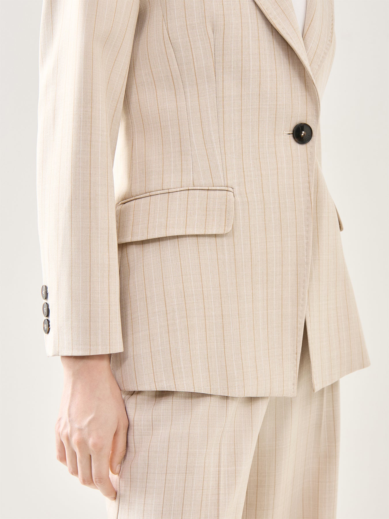 Marella Facile Pinstriped Blazer - Image 3
