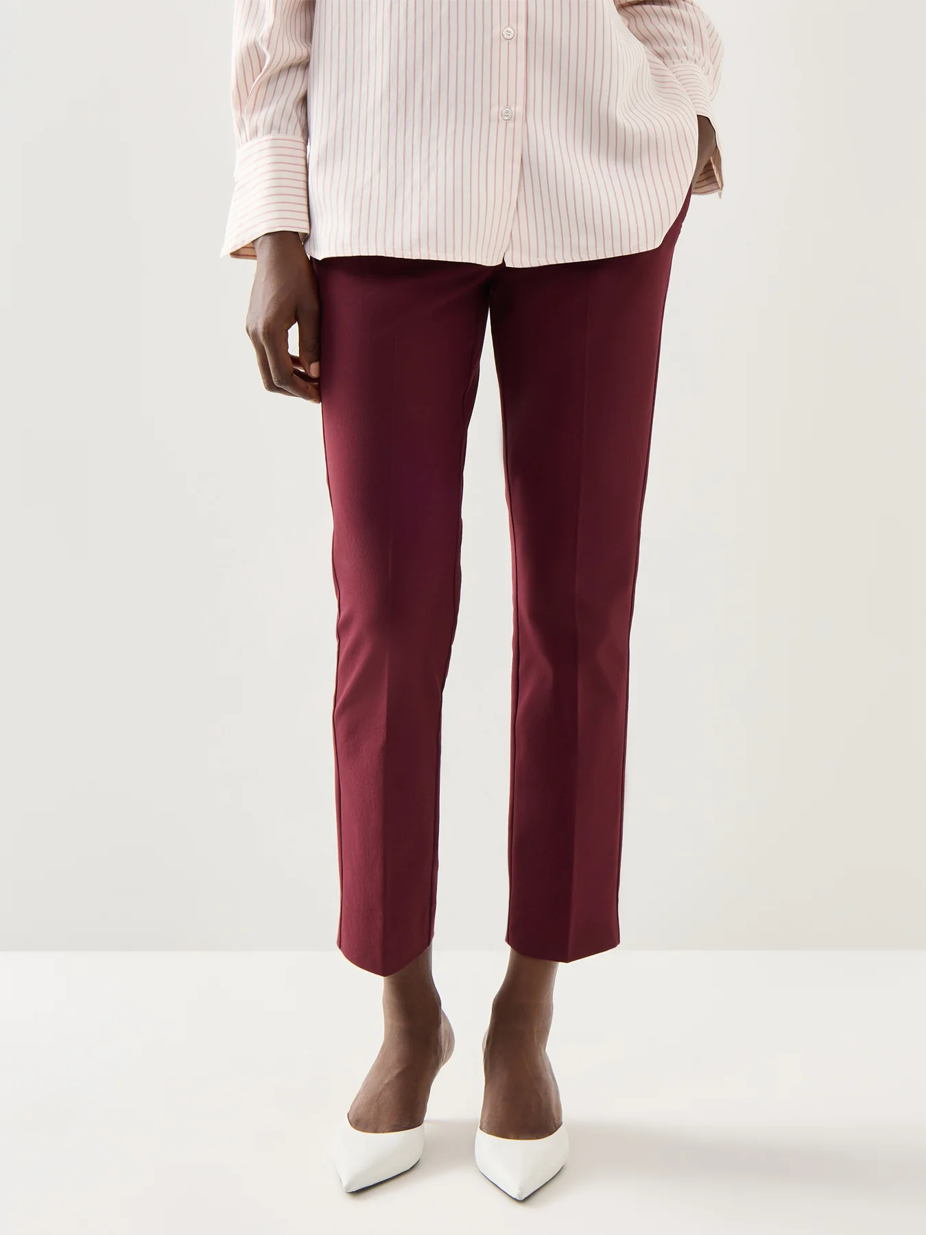 Marella Leccio Slim Leg Cropped Trouser - Image 4