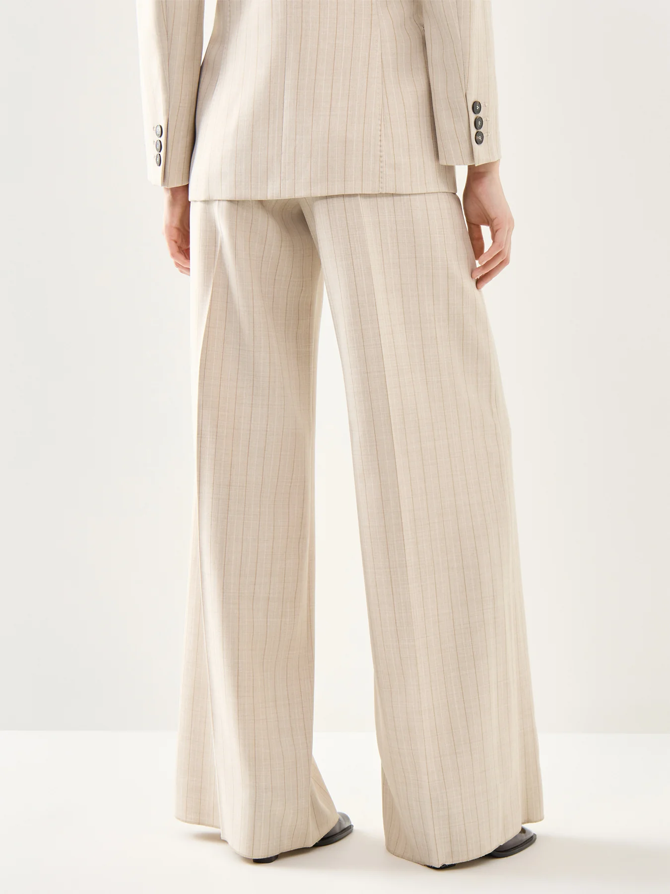 Marella Skipper Pinstriped Tailored Trouser - Image 5