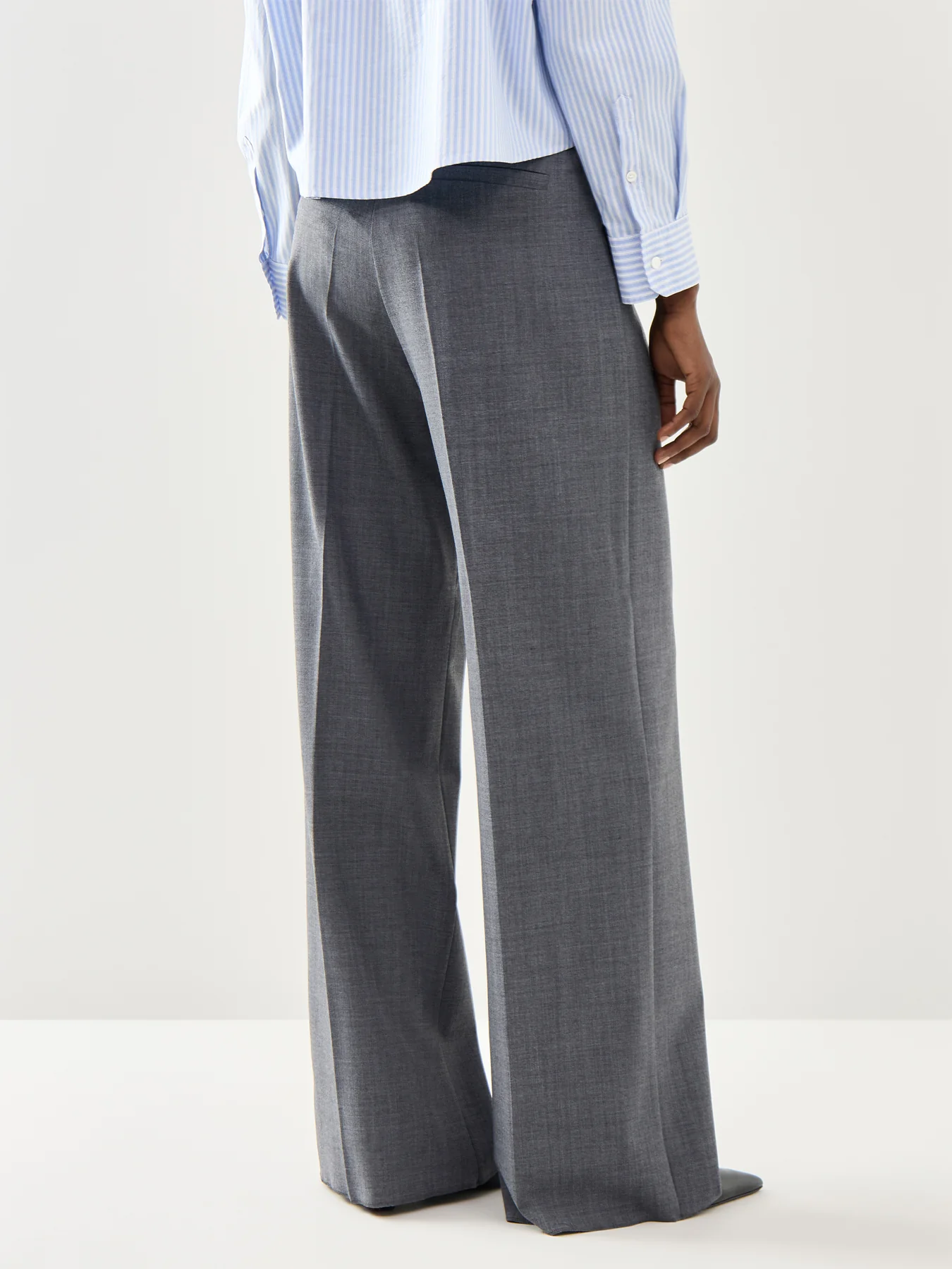 Marella Sport Diorama Elasticated Waist Pleated Front Wide Leg Trouser - Image 5