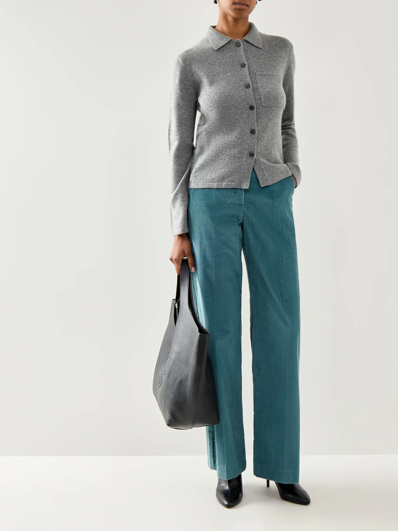 Sport Quero Polo Button Down Knitwear Grey - Image 2