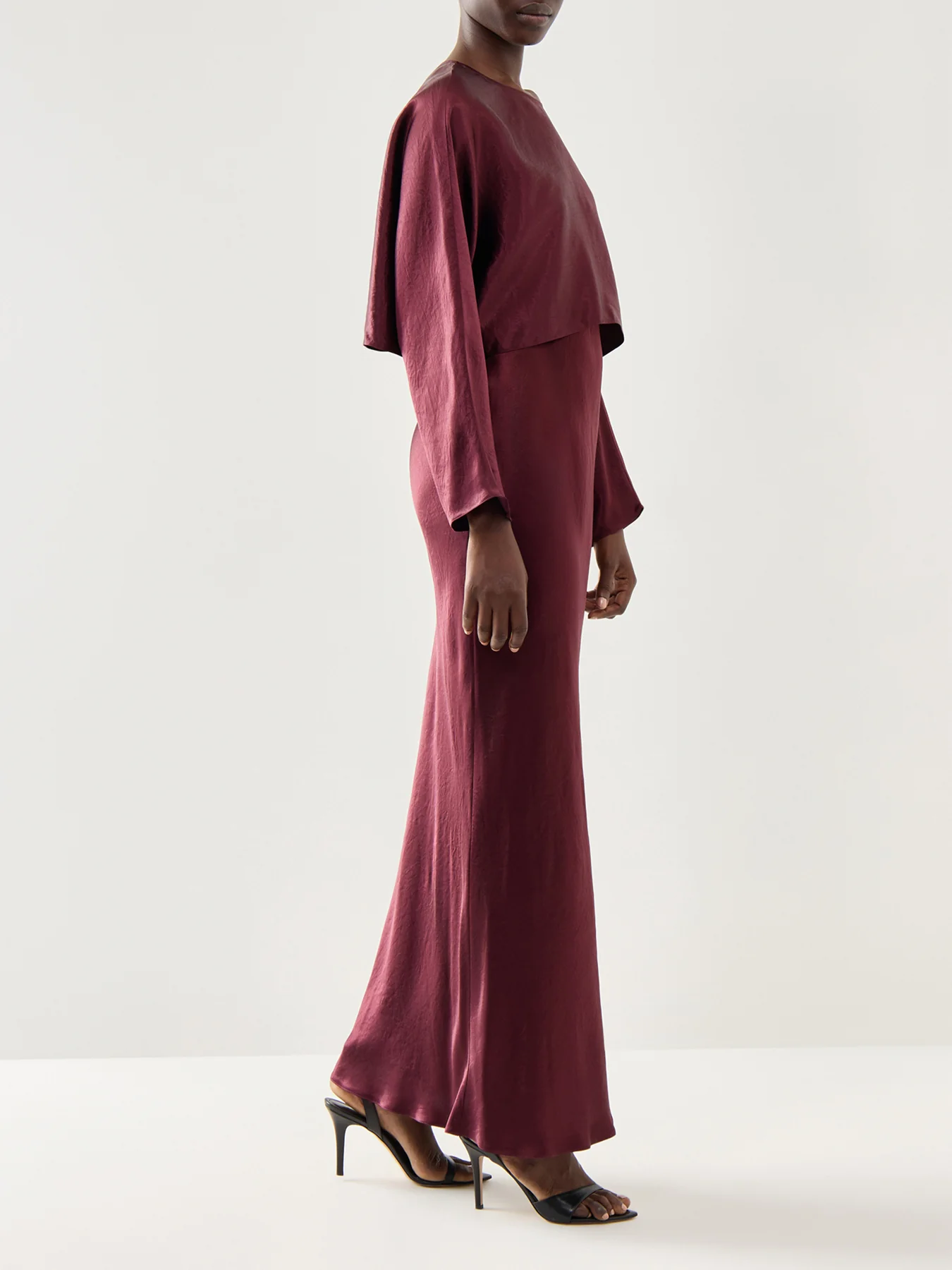 Marella Tamia Shiny Strappy Gown With Matching Bolero - Image 4