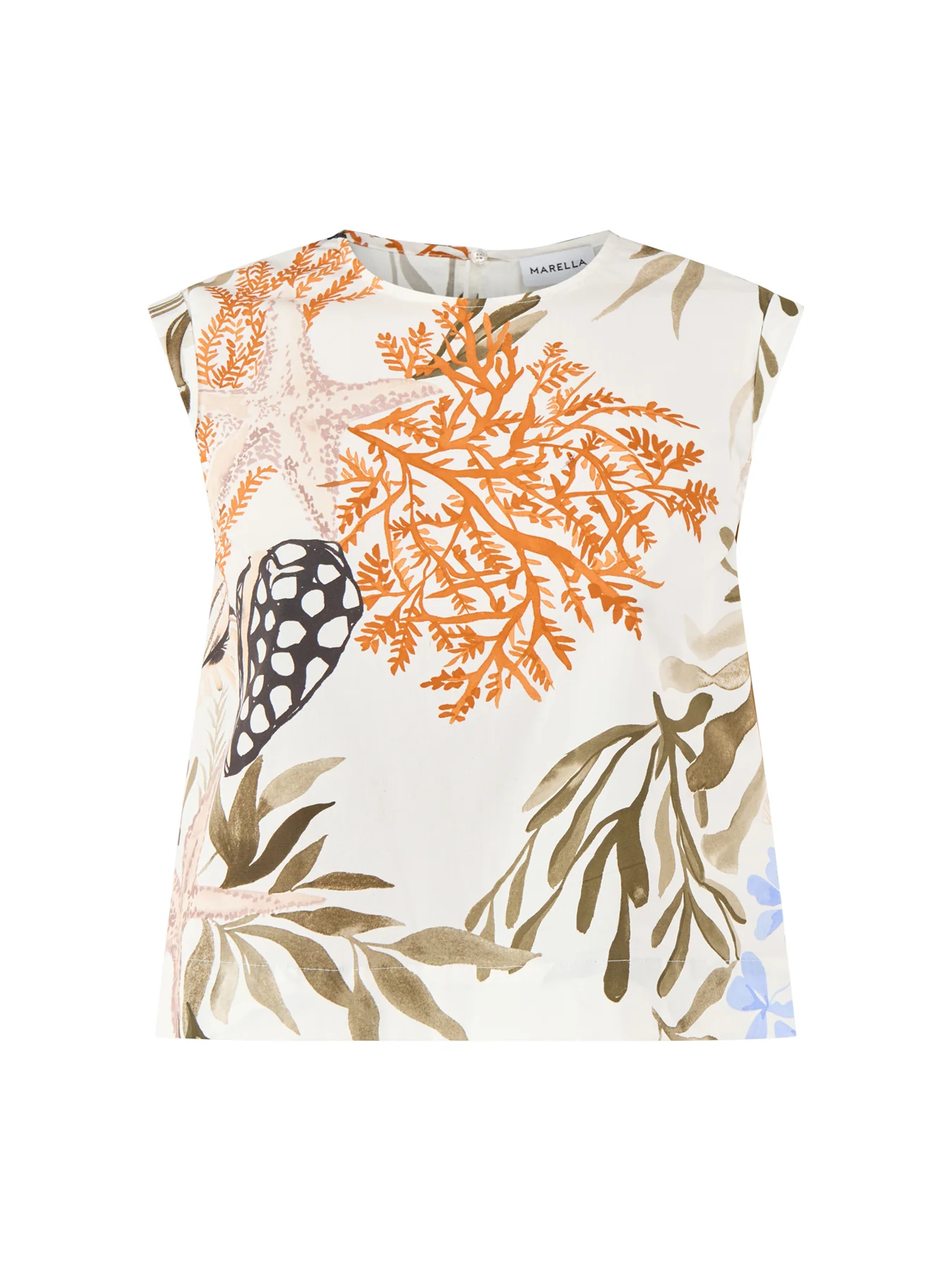 Woven Waistcoat Top White